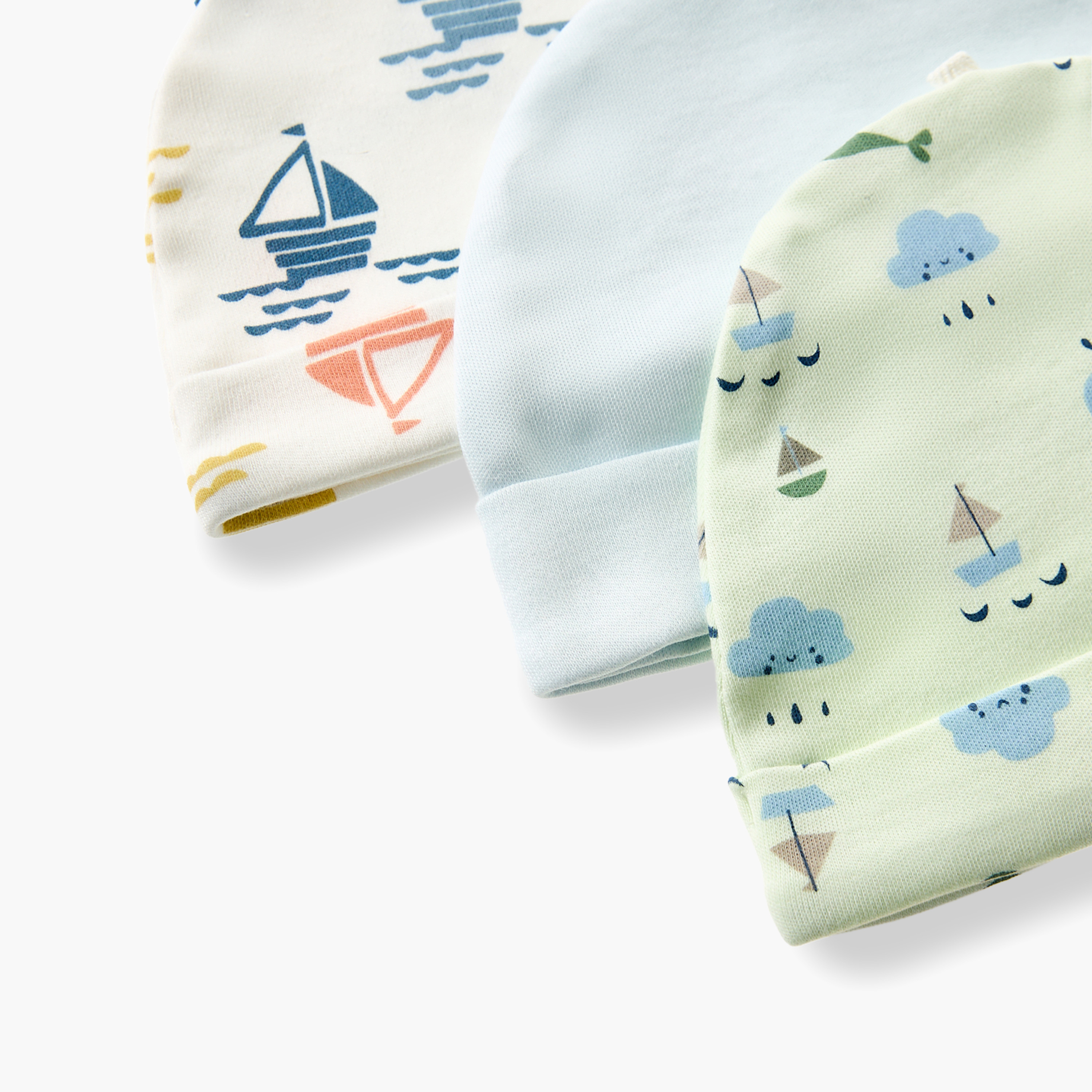 Pack of 3 Juniors Cap with Rolled Hem-baby-boys-accessories-caps-image-7