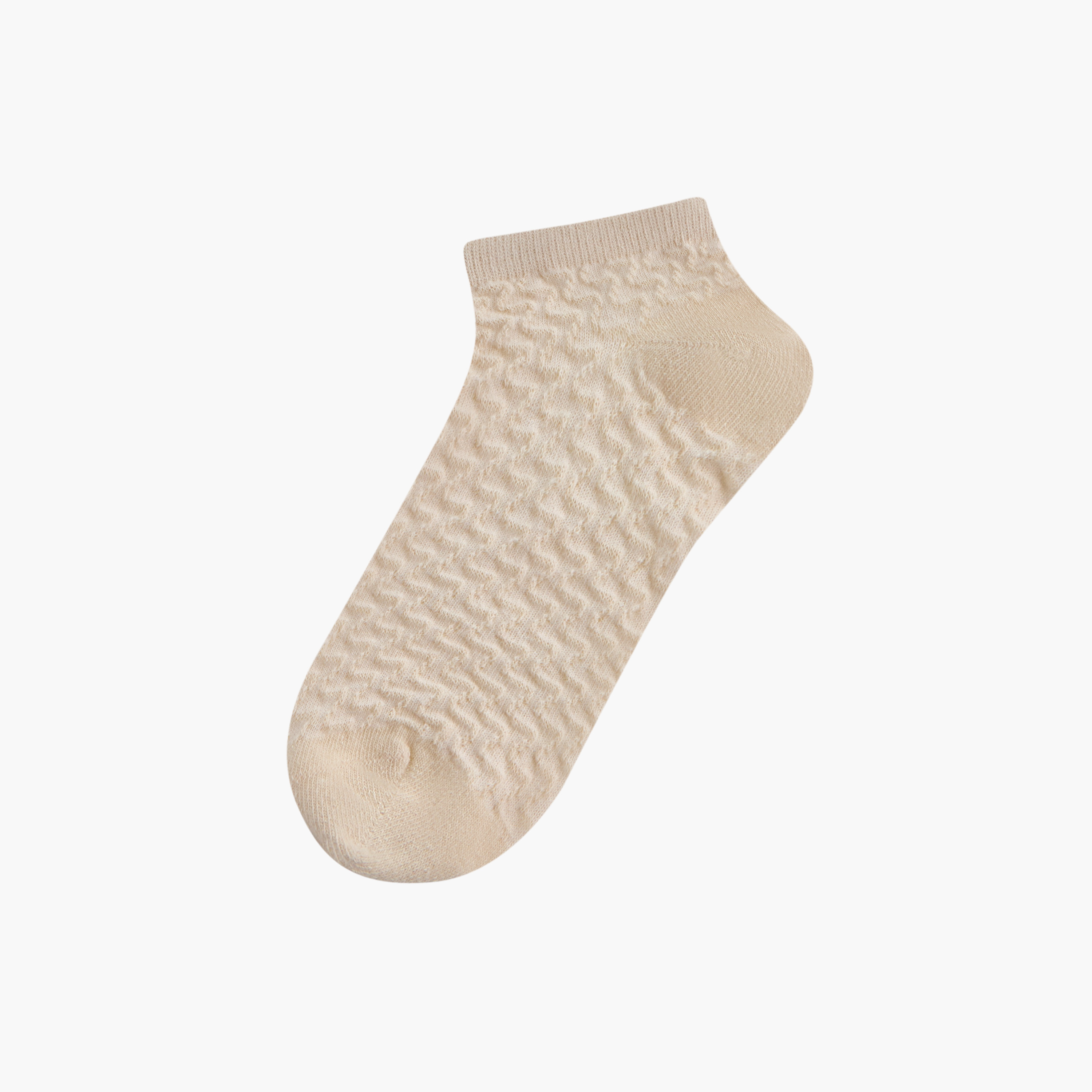 Flora Bella Textured Ankle Length Socks - Set of 5-women-socksandstockings-image-2