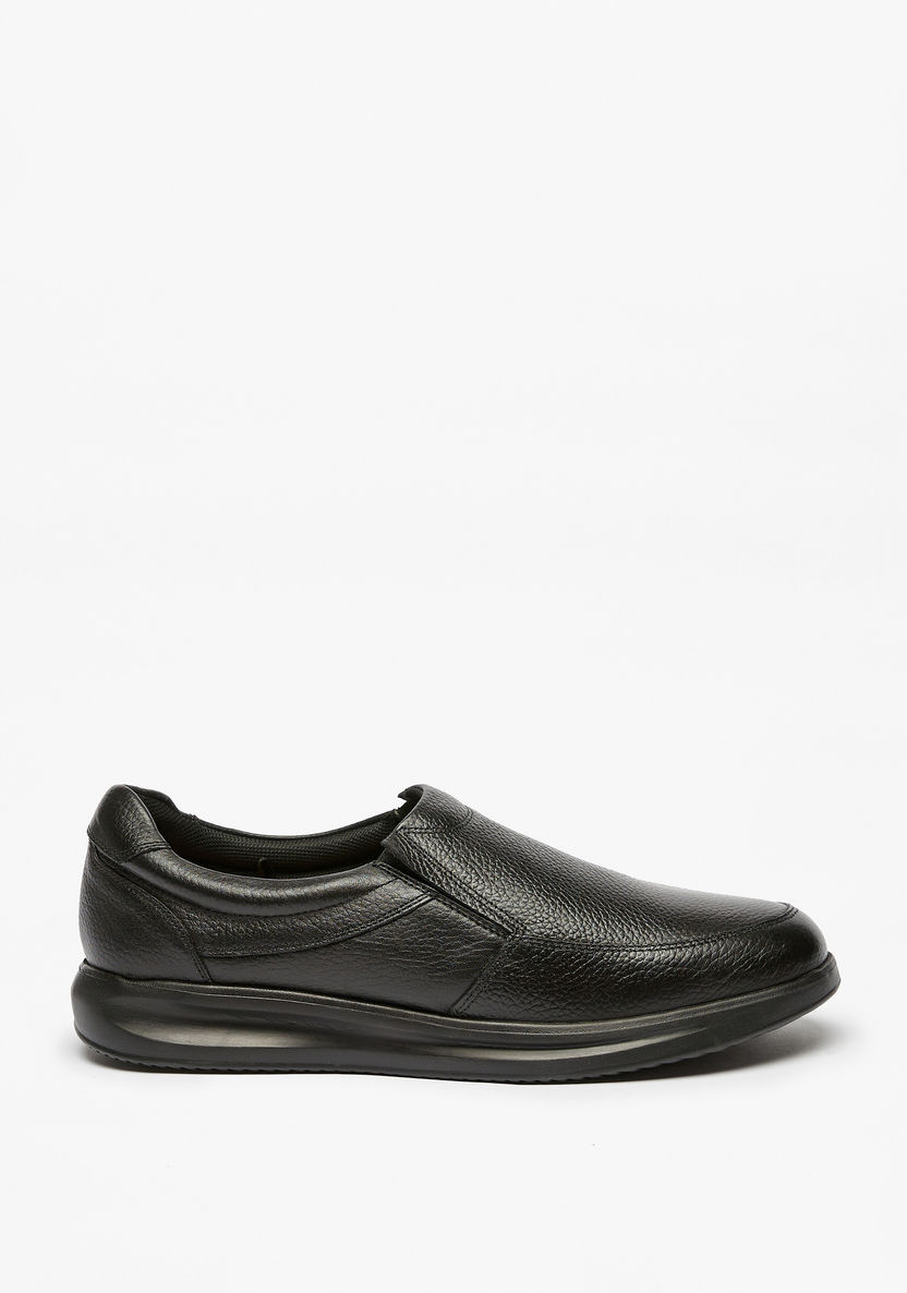 Le Confort Textured Slip-On Loafers-Loafers-image-1
