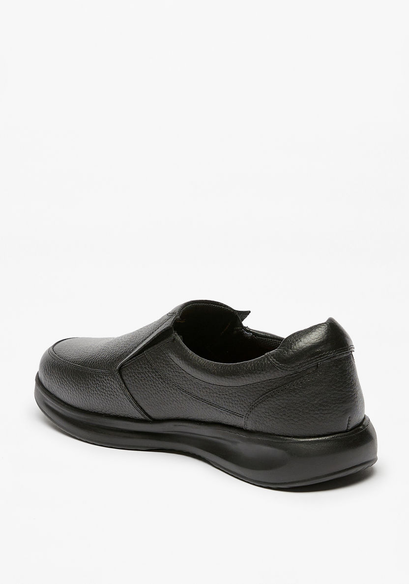 Le Confort Textured Slip-On Loafers-Loafers-image-3