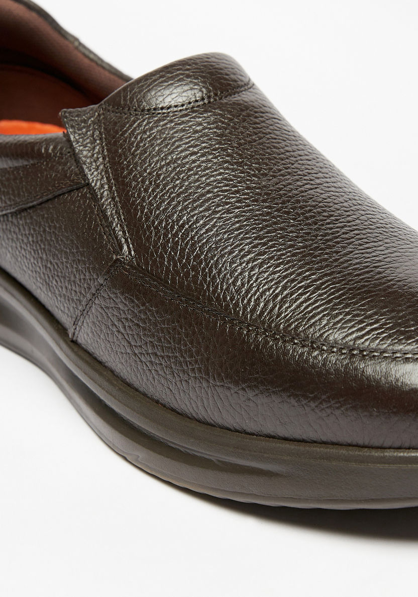 Le Confort Textured Slip-On Loafers-Loafers-image-5