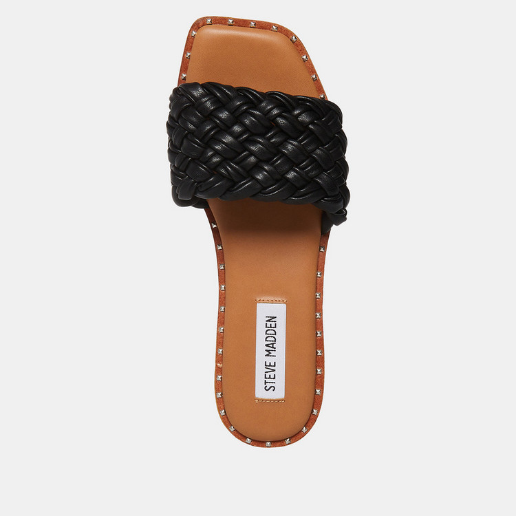 Steve Madden Women's Braided Slip-On Slide Sandals