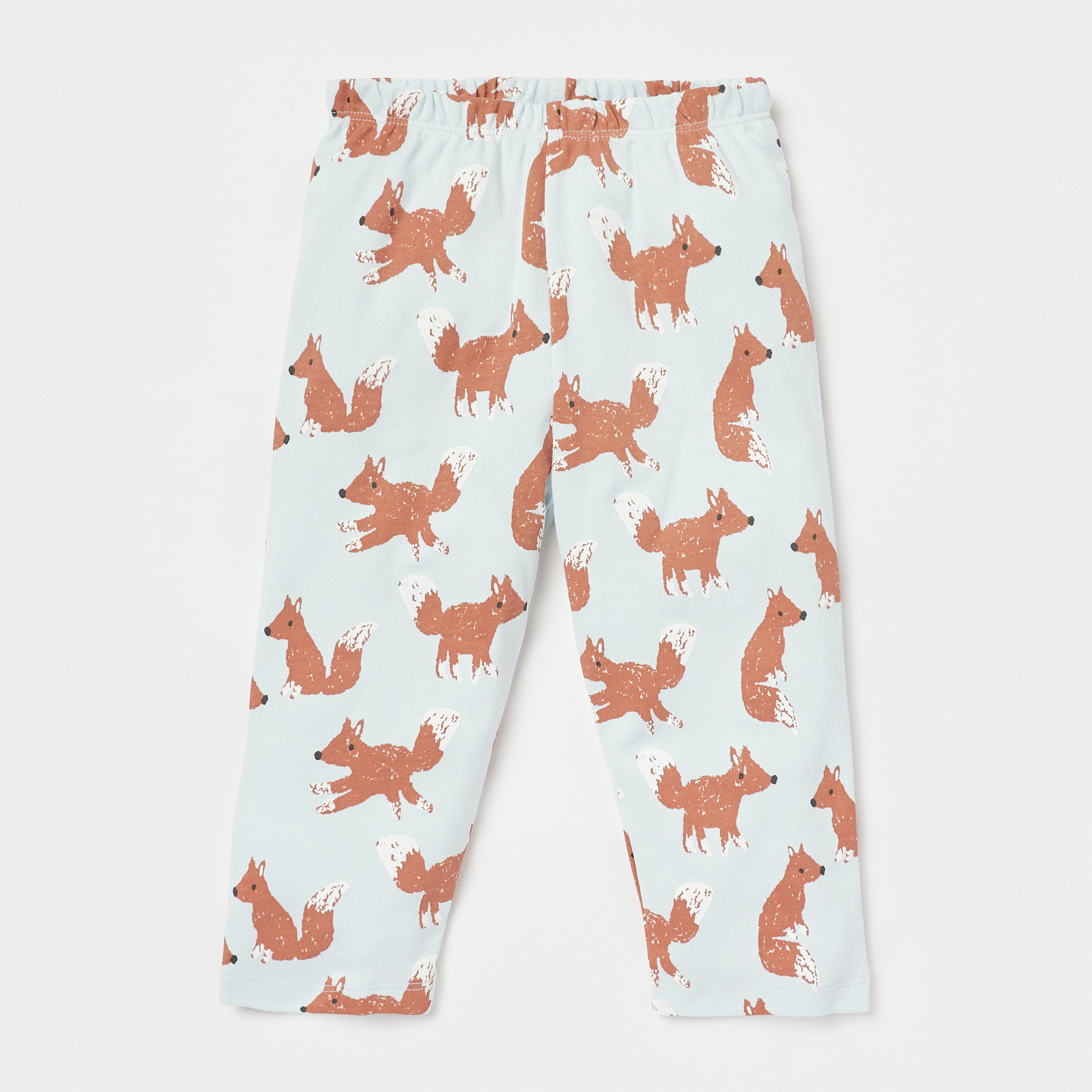 Buy Juniors Fox Print Long Sleeves T shirt and Pyjama Set Online Mothercare Bahrain