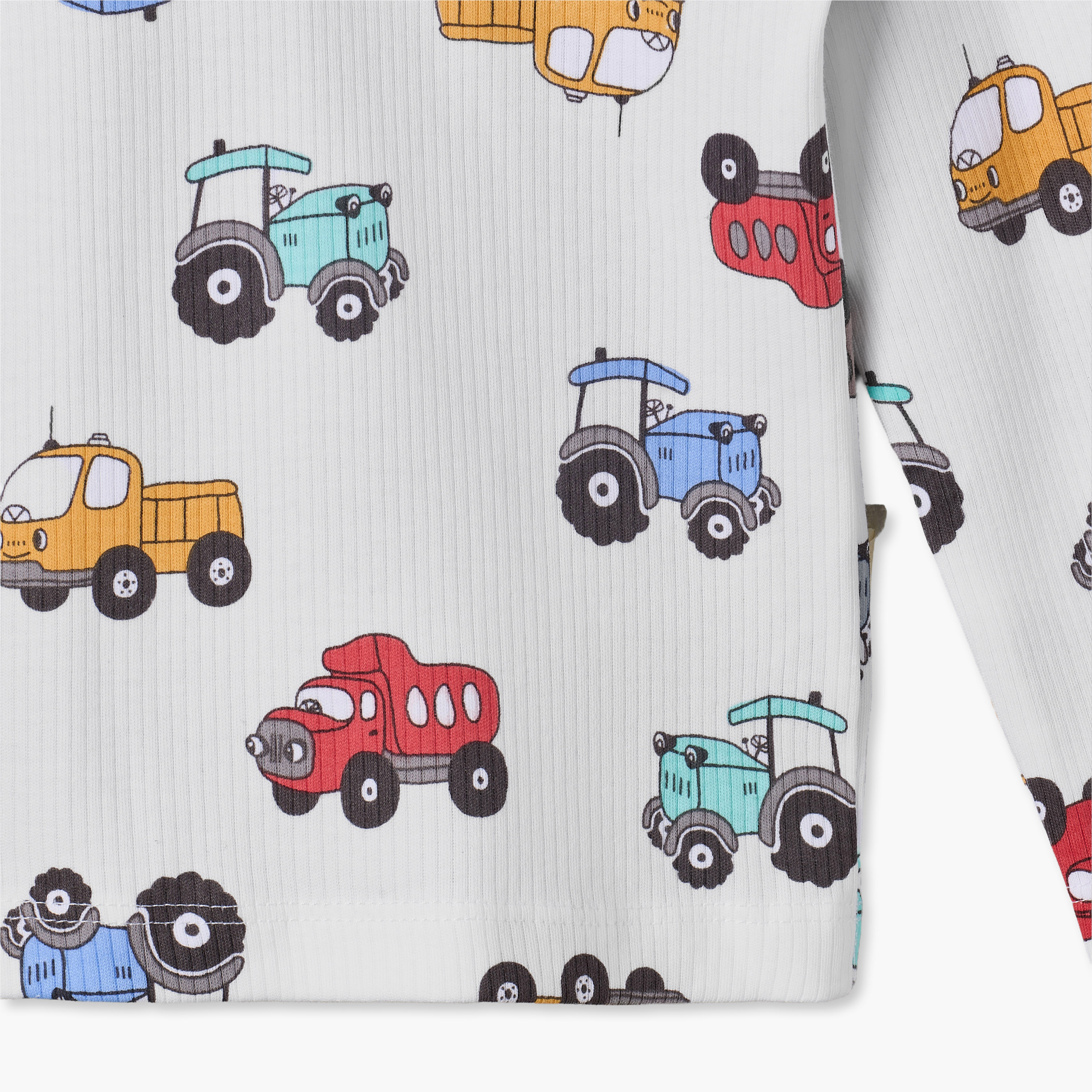 طقم بيجاما قطن بأكمام طويلة ورقبة ضيقة وطبعات من جونيورز-baby-boys-clothing-nightwear-pyjamasets-image-7