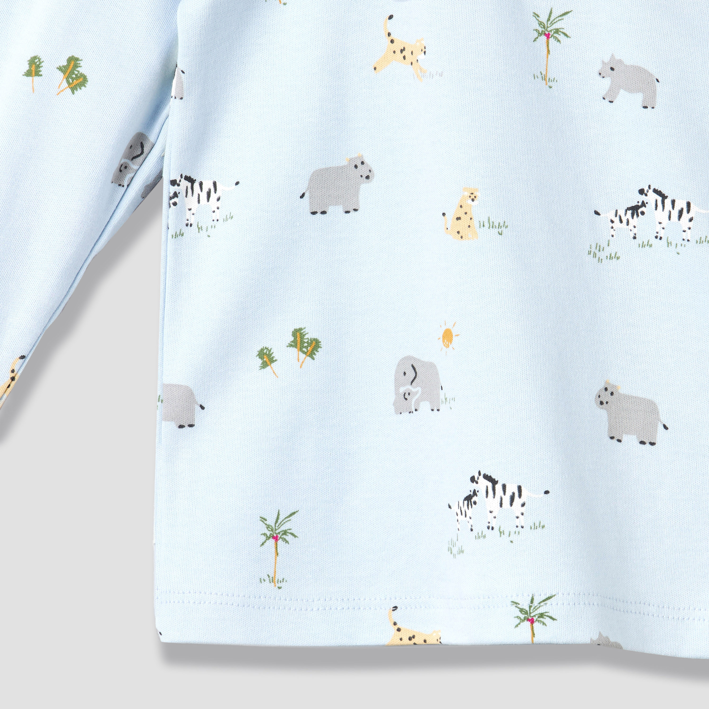 Juniors Cotton Round Neck Long Sleeves Pyjama Set with Print-baby-boys-clothing-nightwear-pyjamasets-image-6