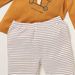 Juniors Bear Applique Long Sleeves T-shirt and Striped Pyjama Set-Pyjama Sets-thumbnail-4