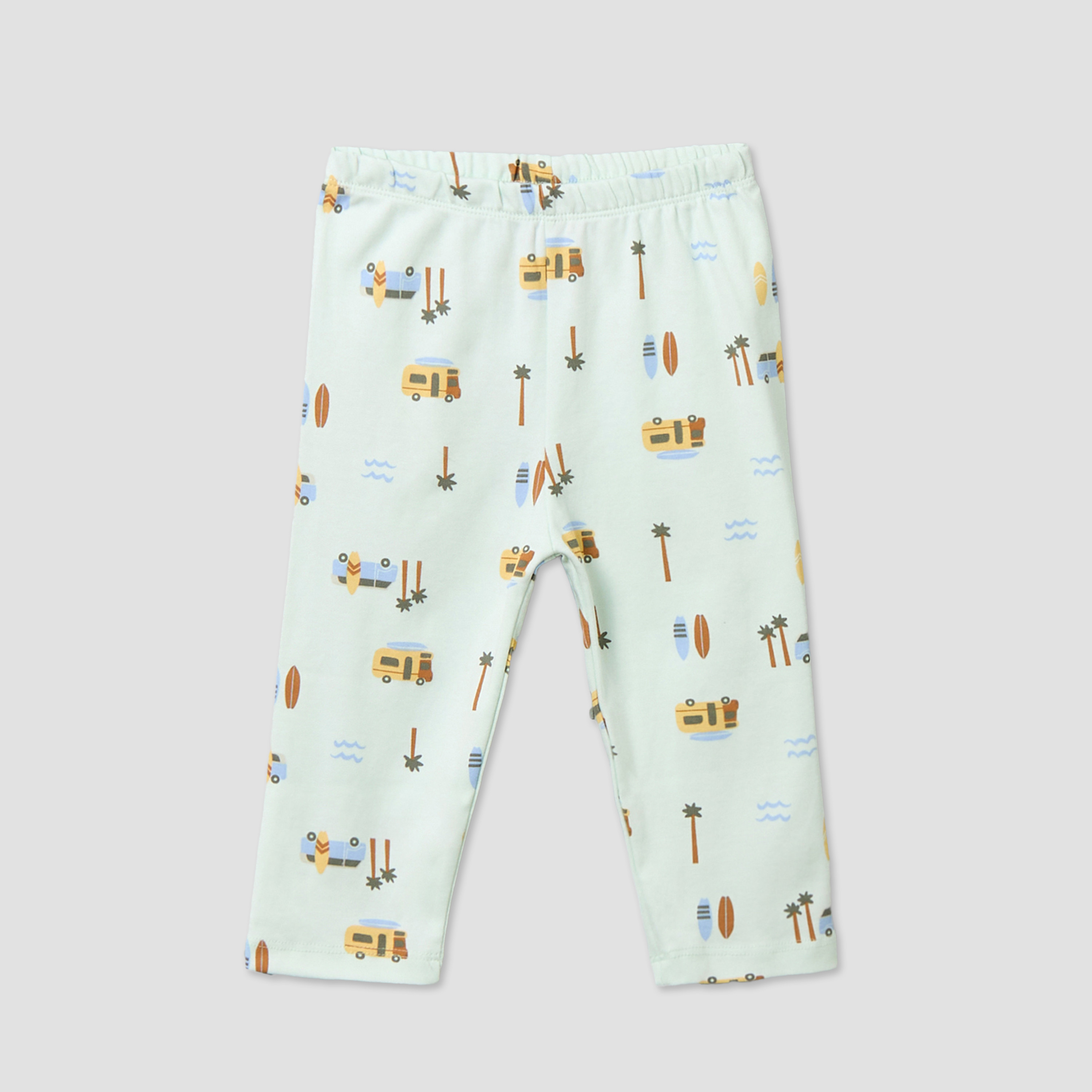 Juniors Cotton Round Neck Long Sleeves Pyjama Set with Surf Print-baby-boys-clothing-nightwear-pyjamasets-image-4