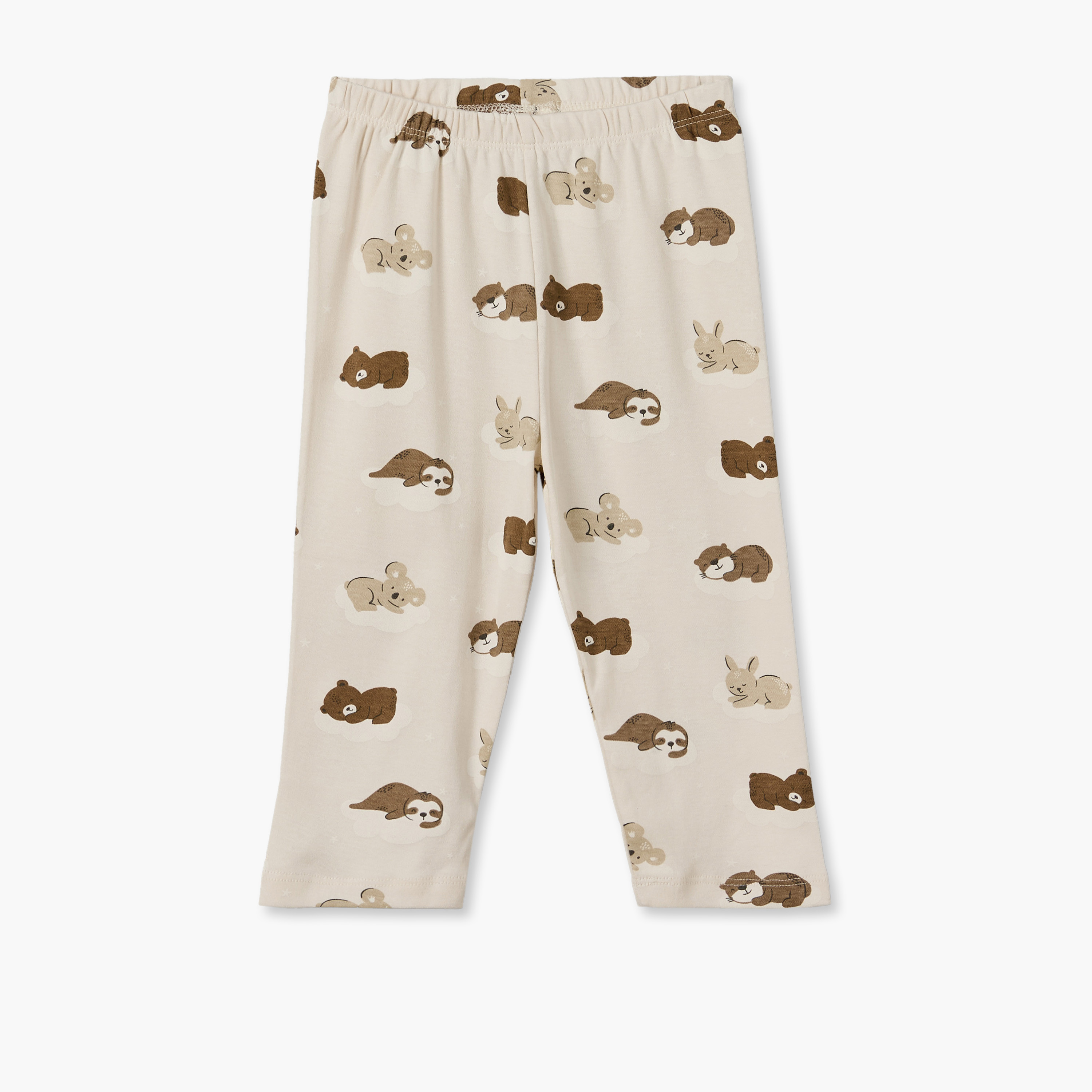 طقم بيجاما قطن بياقة ضيقة وأكمام طويلة بطبعات دببة من جونيورز-baby-boys-clothing-nightwear-pyjamasets-image-3
