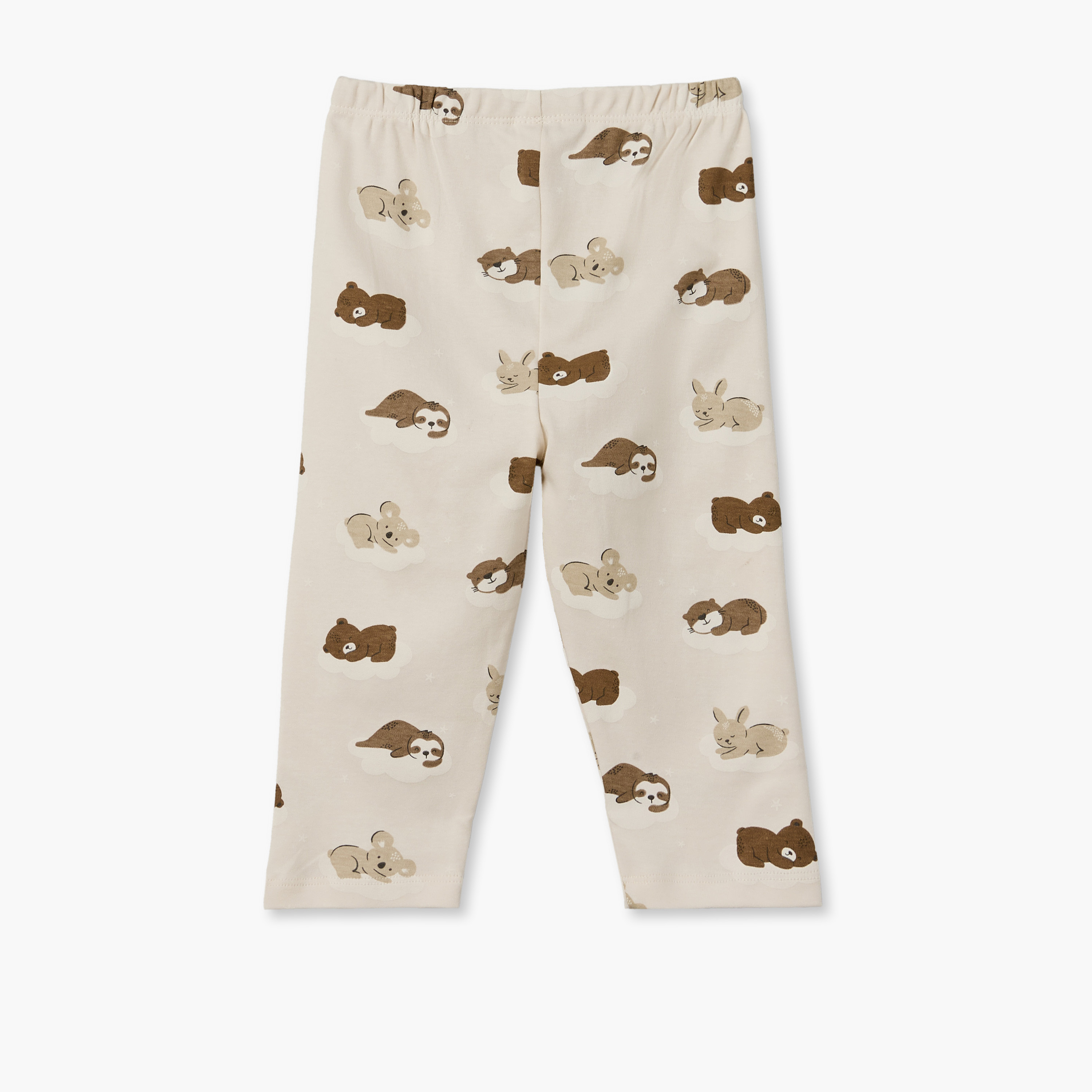 طقم بيجاما قطن بياقة ضيقة وأكمام طويلة بطبعات دببة من جونيورز-baby-boys-clothing-nightwear-pyjamasets-image-5