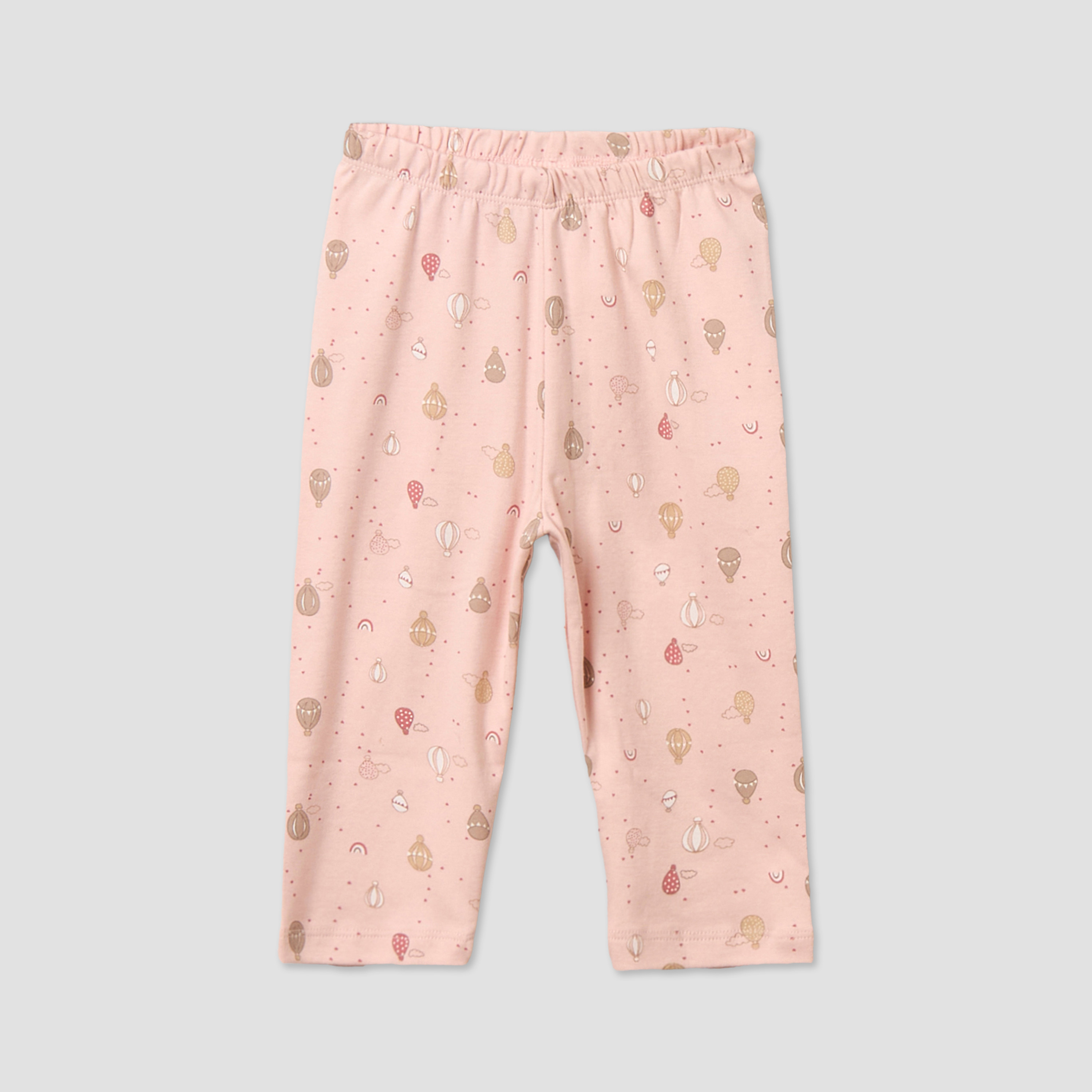 Juniors Cotton Round Neck Long Sleeves Pyjama Set with Hot Air Balloon Print-baby-girls-clothing-nightwear-pyjamasets-image-4