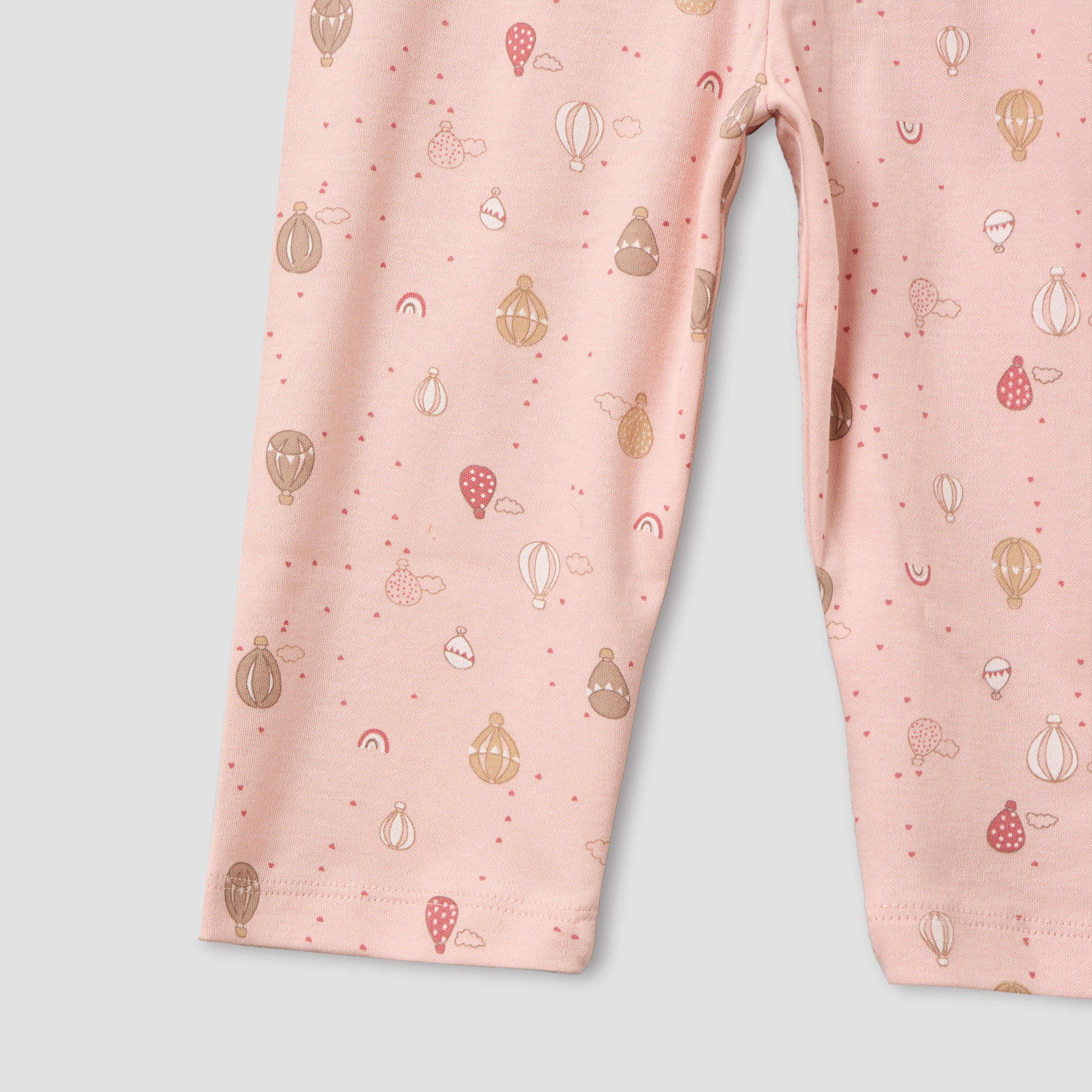 Juniors Cotton Round Neck Long Sleeves Pyjama Set with Hot Air Balloon Print-baby-girls-clothing-nightwear-pyjamasets-image-8