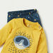 Juniors Applique Detail Long Sleeves T-shirt and Pyjama Set-Pyjama Sets-thumbnailMobile-3