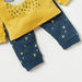 Juniors Applique Detail Long Sleeves T-shirt and Pyjama Set-Pyjama Sets-thumbnail-4