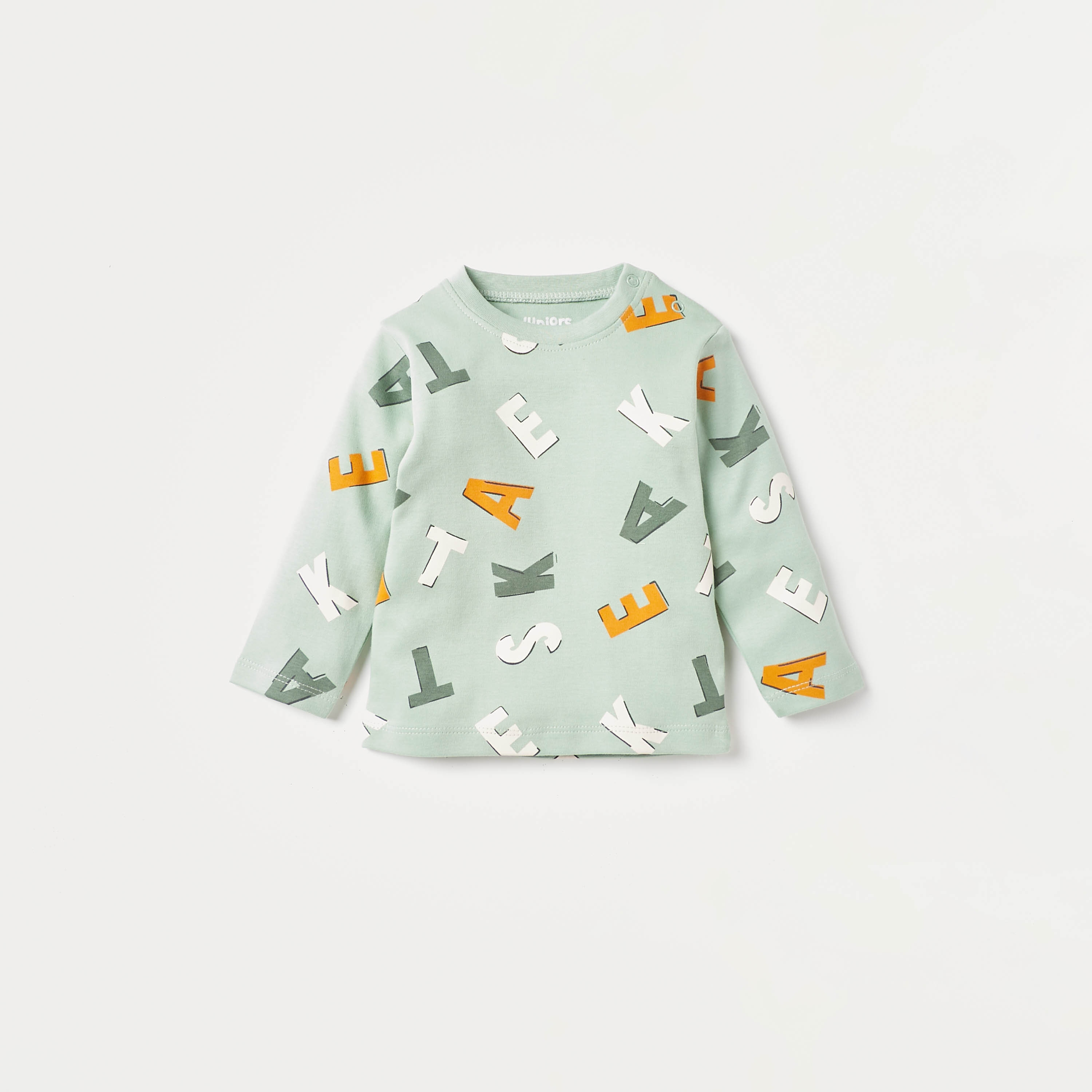 طقم بنطلون بيجاما وتيشيرت قطن بطبعات من جونيورز-promo_babyshop_Buy3for79_KSA130126-image-2