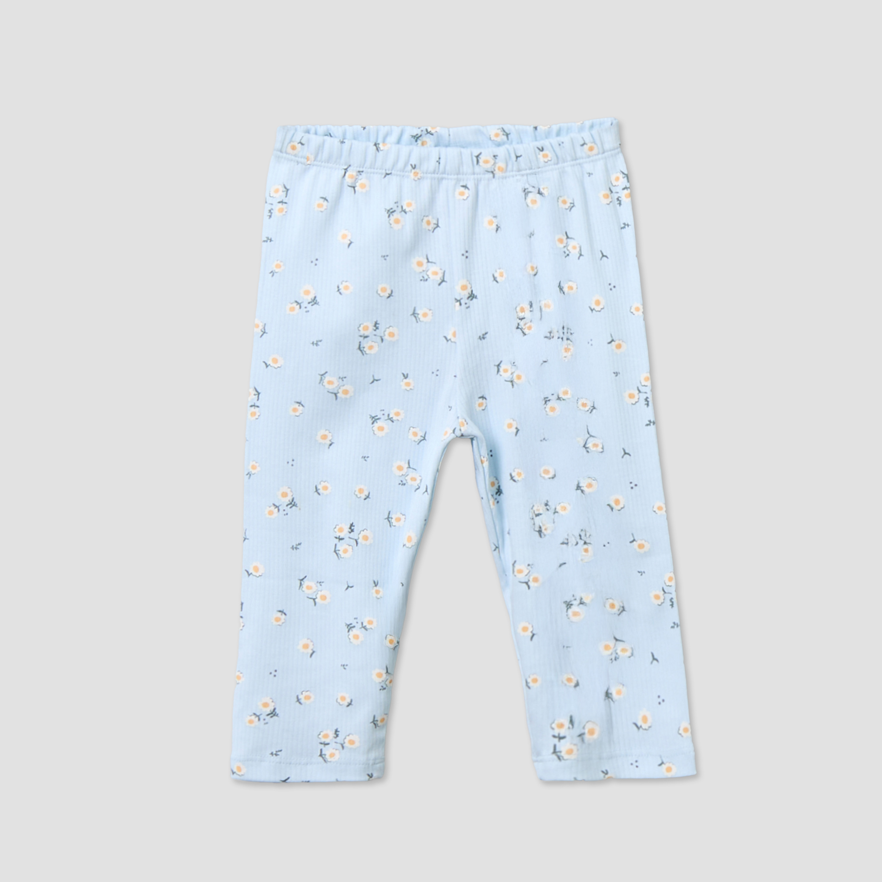Juniors Cotton Round Neck Long Sleeves Pyjama Set with Floral Print-baby-girls-clothing-nightwear-pyjamasets-image-4