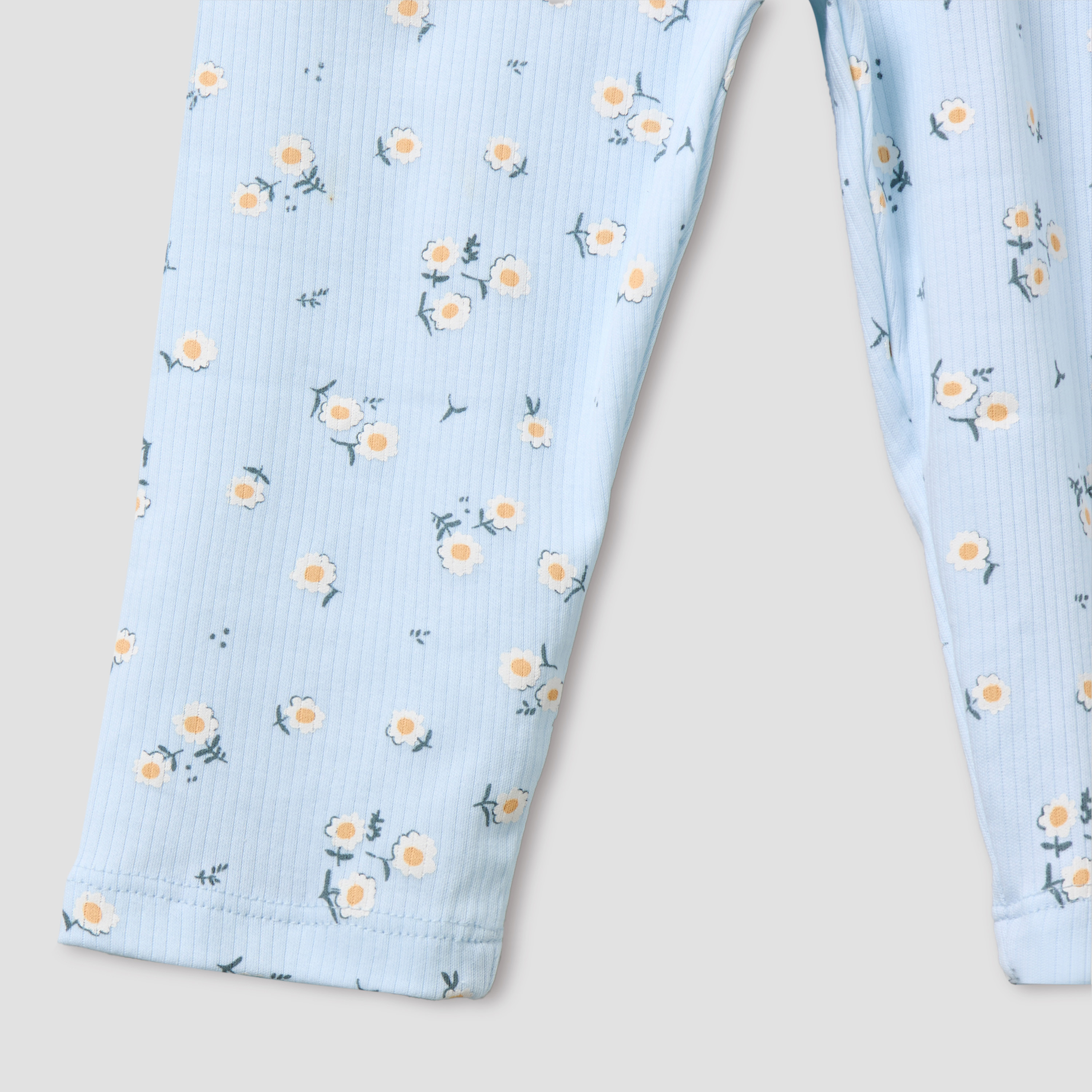 Juniors Cotton Round Neck Long Sleeves Pyjama Set with Floral Print-baby-girls-clothing-nightwear-pyjamasets-image-8