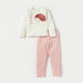 Juniors Hedgehog Applique Long Sleeves T-shirt and Pyjama Set-Pyjama Sets-thumbnailMobile-0