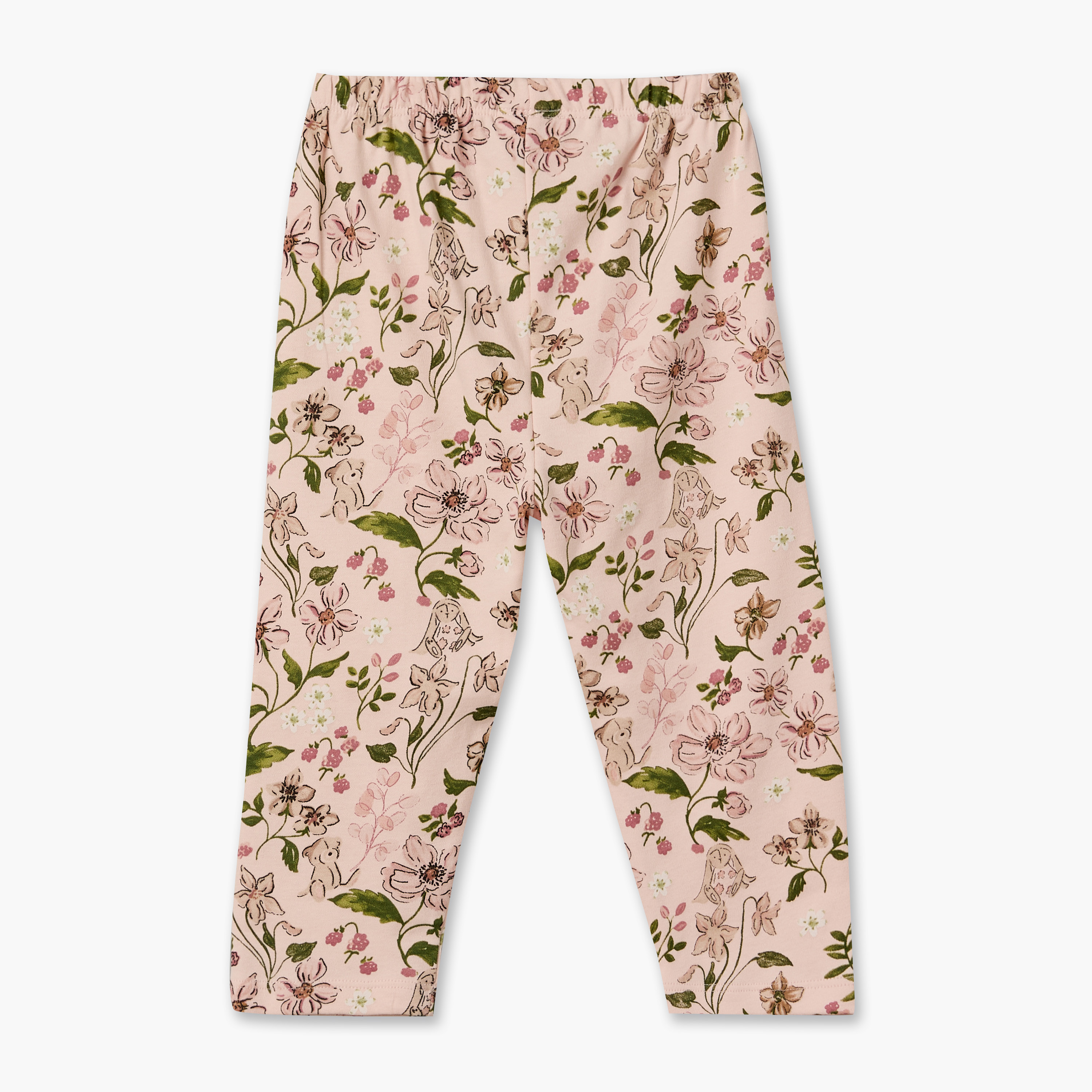 Juniors Cotton Crew Neck Long Sleeves Pyjama Set with Floral Print-baby-girls-clothing-nightwear-pyjamasets-image-5