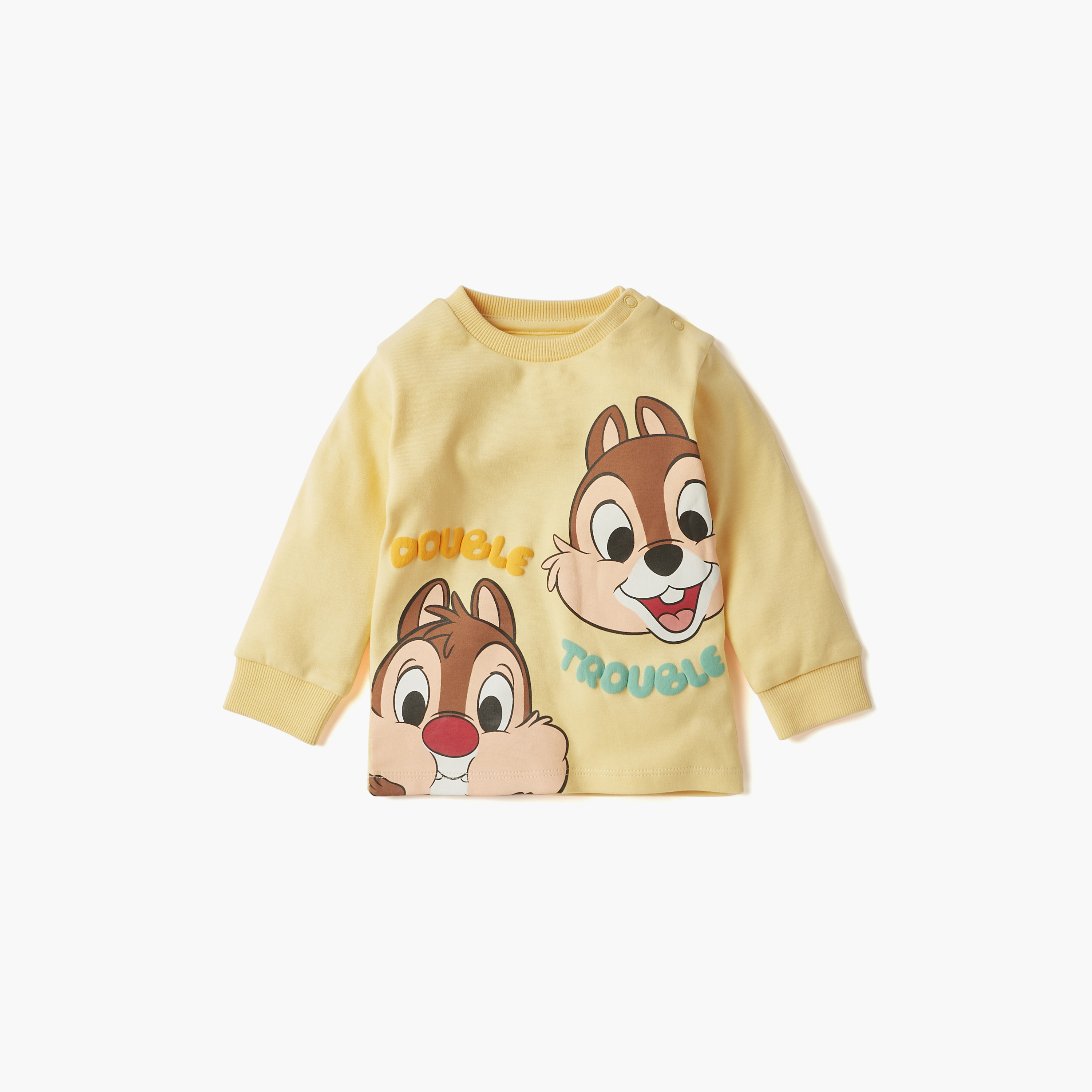 Disney Chip and Dale Print T-shirt and Pyjama Set-baby-boys-clothing-nightwear-pyjamasets-image-2