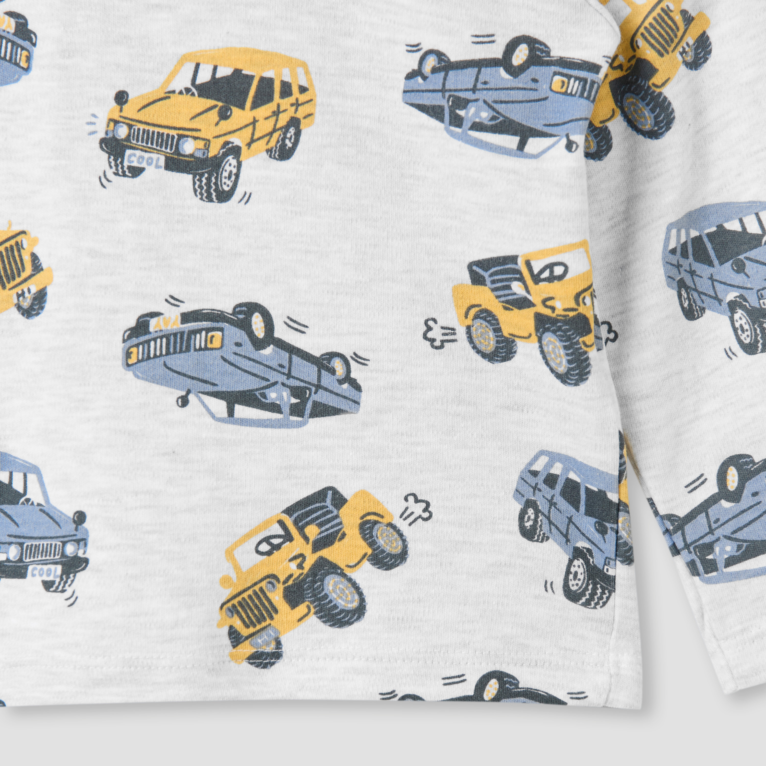 Juniors Pyjama Set with Truck Print - Cotton - Long Sleeves-promo_babyshop_Buy3for79_KSA130126-image-5