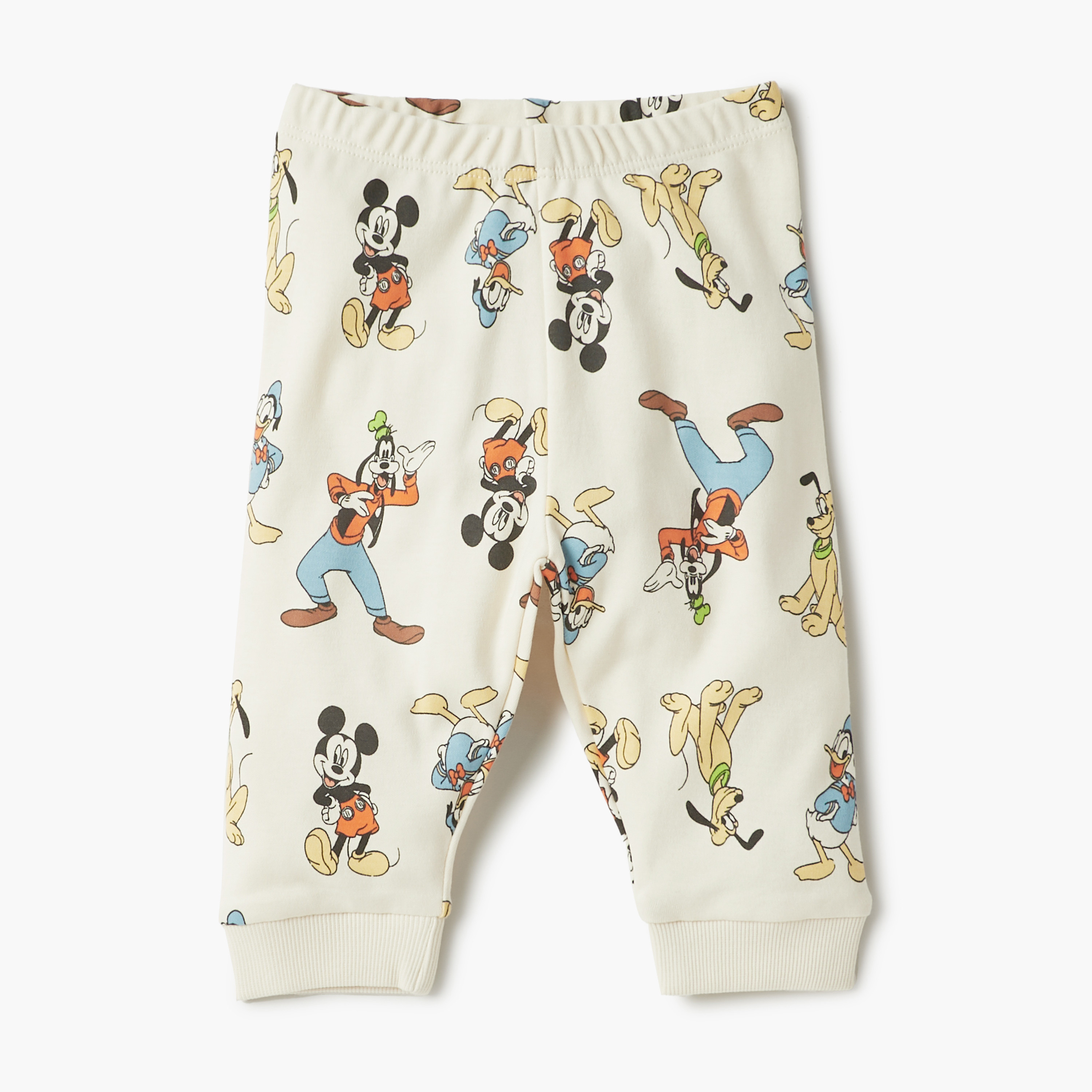 Disney Mickey and Friends Print T-shirt and Pyjama Set-baby-boys-clothing-nightwear-pyjamasets-image-3