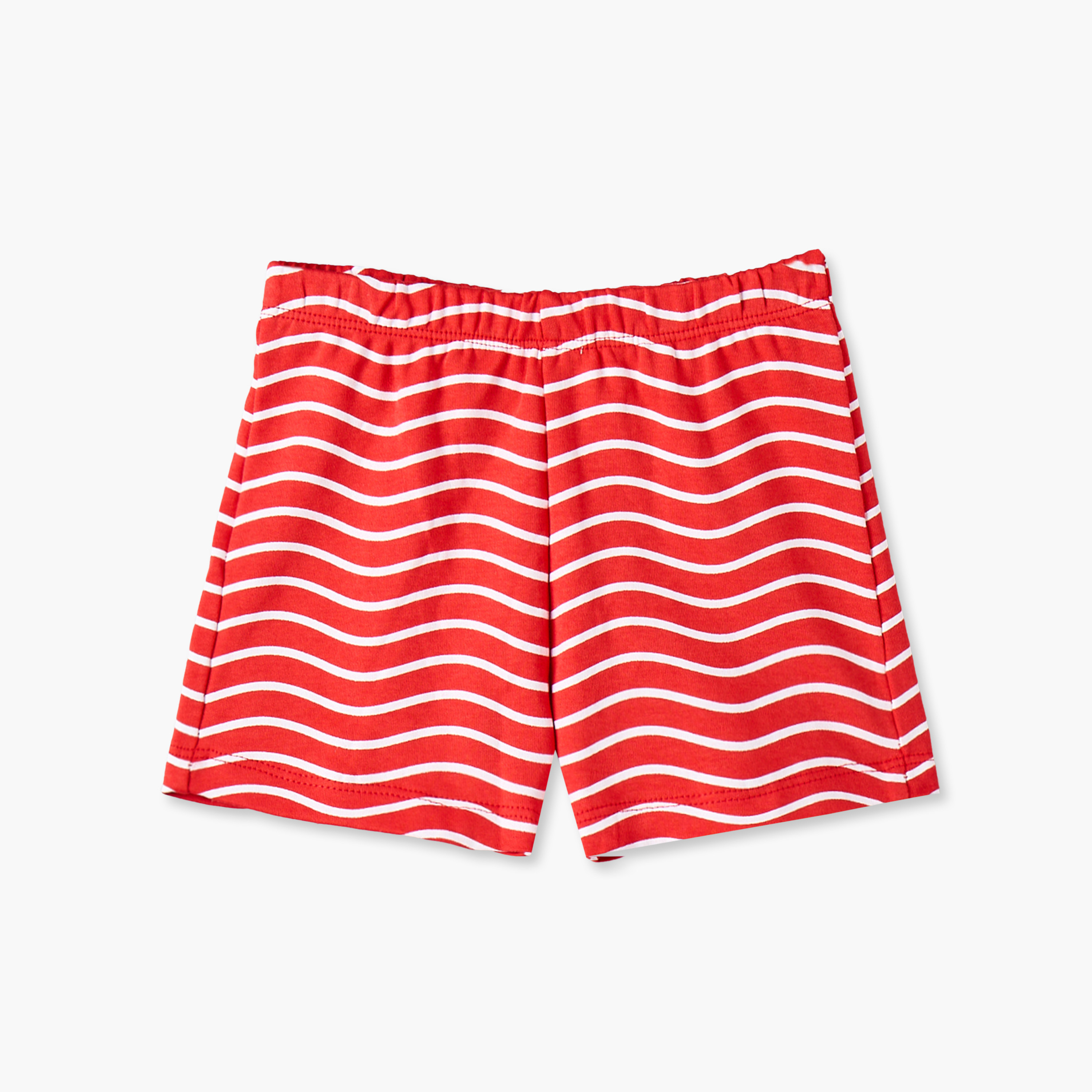 طقم شورت وتيشيرت بياقة ضيقة وأكمام قصيرة وطبعات متنوعة من جونيورز - عبوة من طقمين-baby-boys-clothing-setsandcoords-image-8