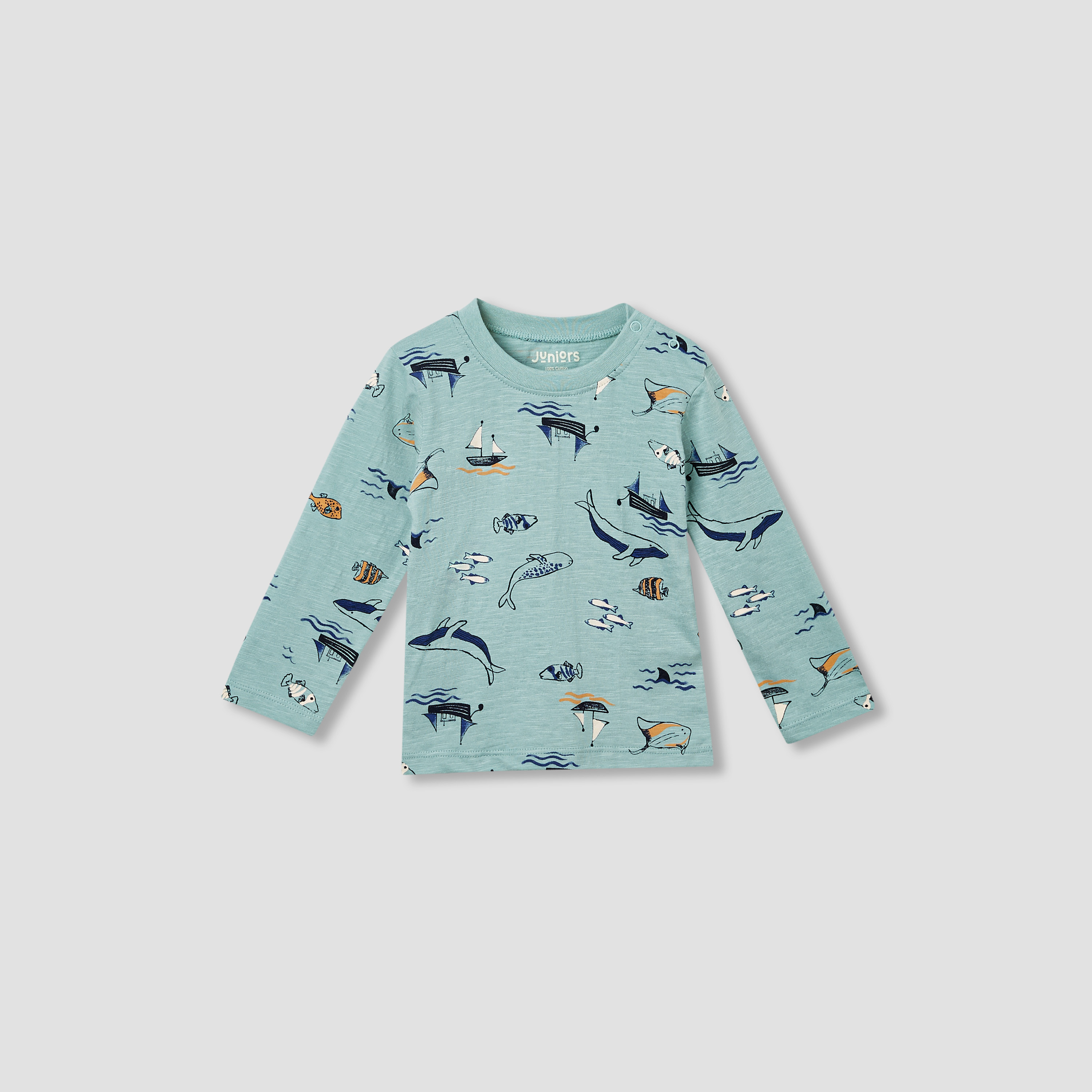 Juniors Pyjama Set with Bear Print - Cotton - Long Sleeves - Crew Neck-baby-boys-clothing-nightwear-pyjamasets-image-2