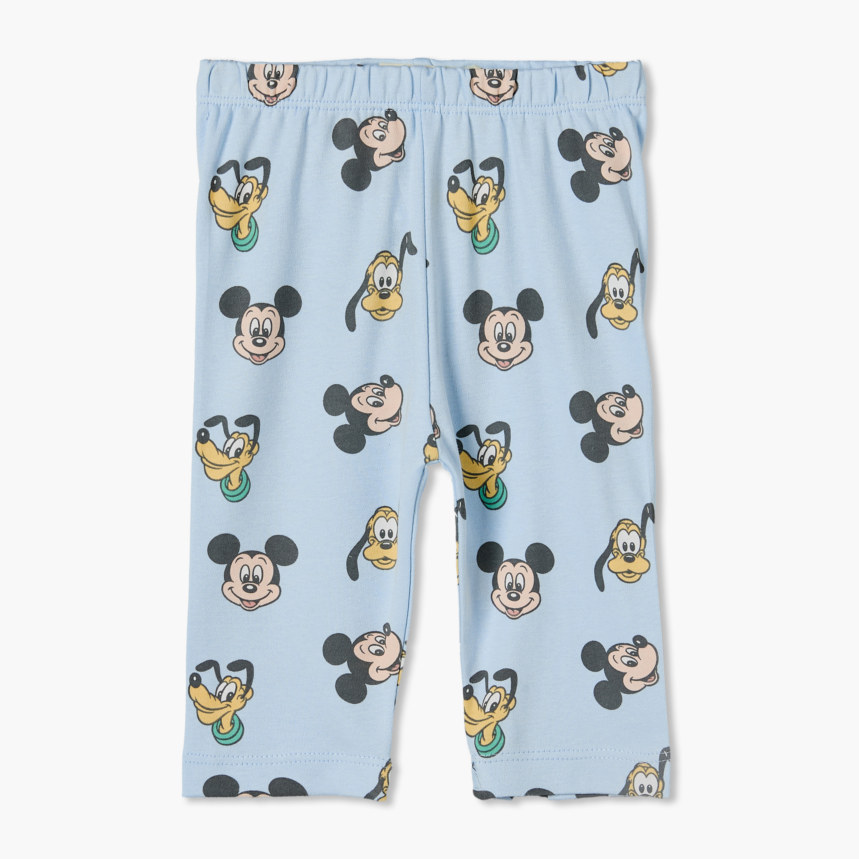 طقم بيجاما قطن بطبعات ميكي ماوس وياقة ضيقة وأكمام طويلة من ديزني-baby-boys-clothing-nightwear-pyjamasets-image-4