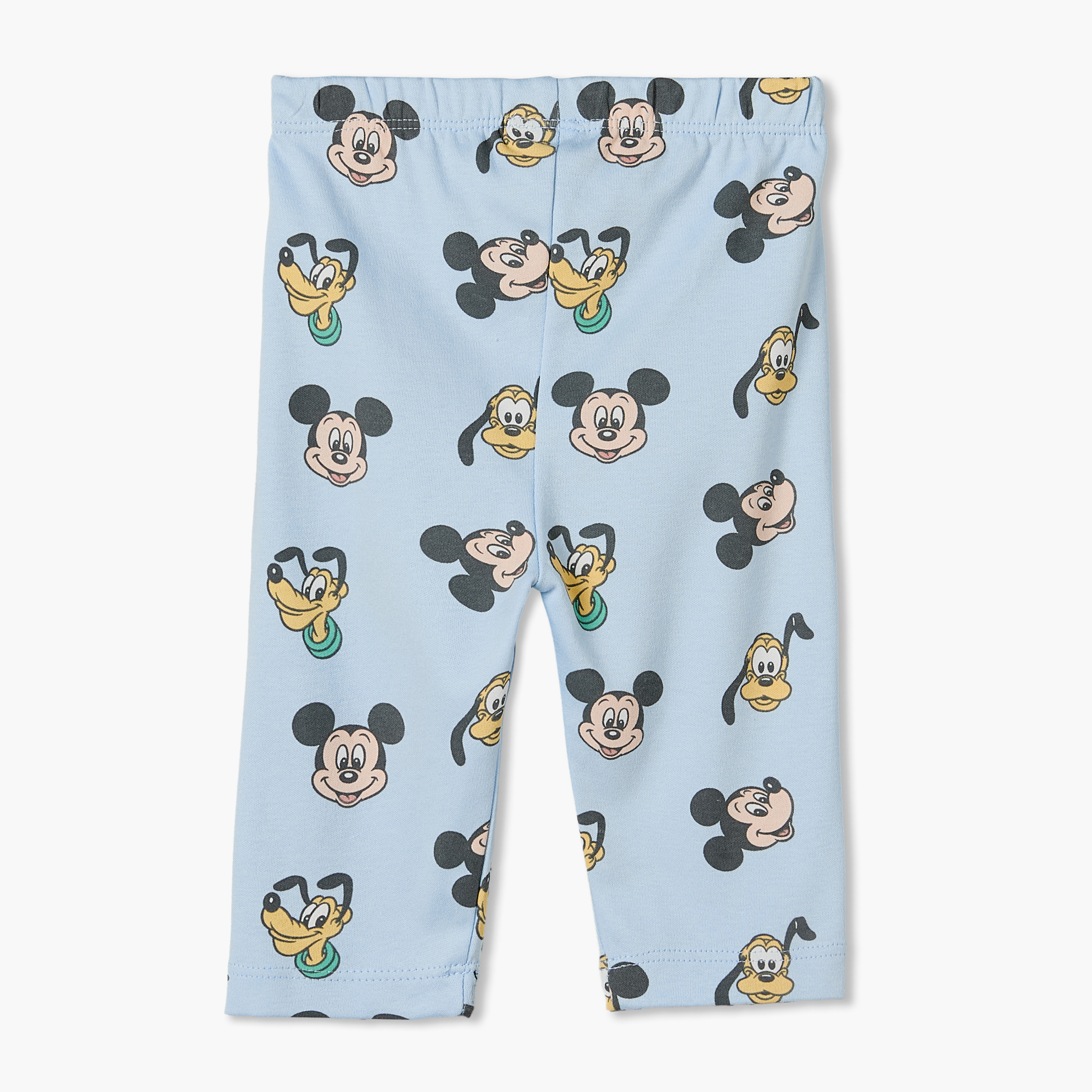 طقم بيجاما قطن بطبعات ميكي ماوس وياقة ضيقة وأكمام طويلة من ديزني-baby-boys-clothing-nightwear-pyjamasets-image-6