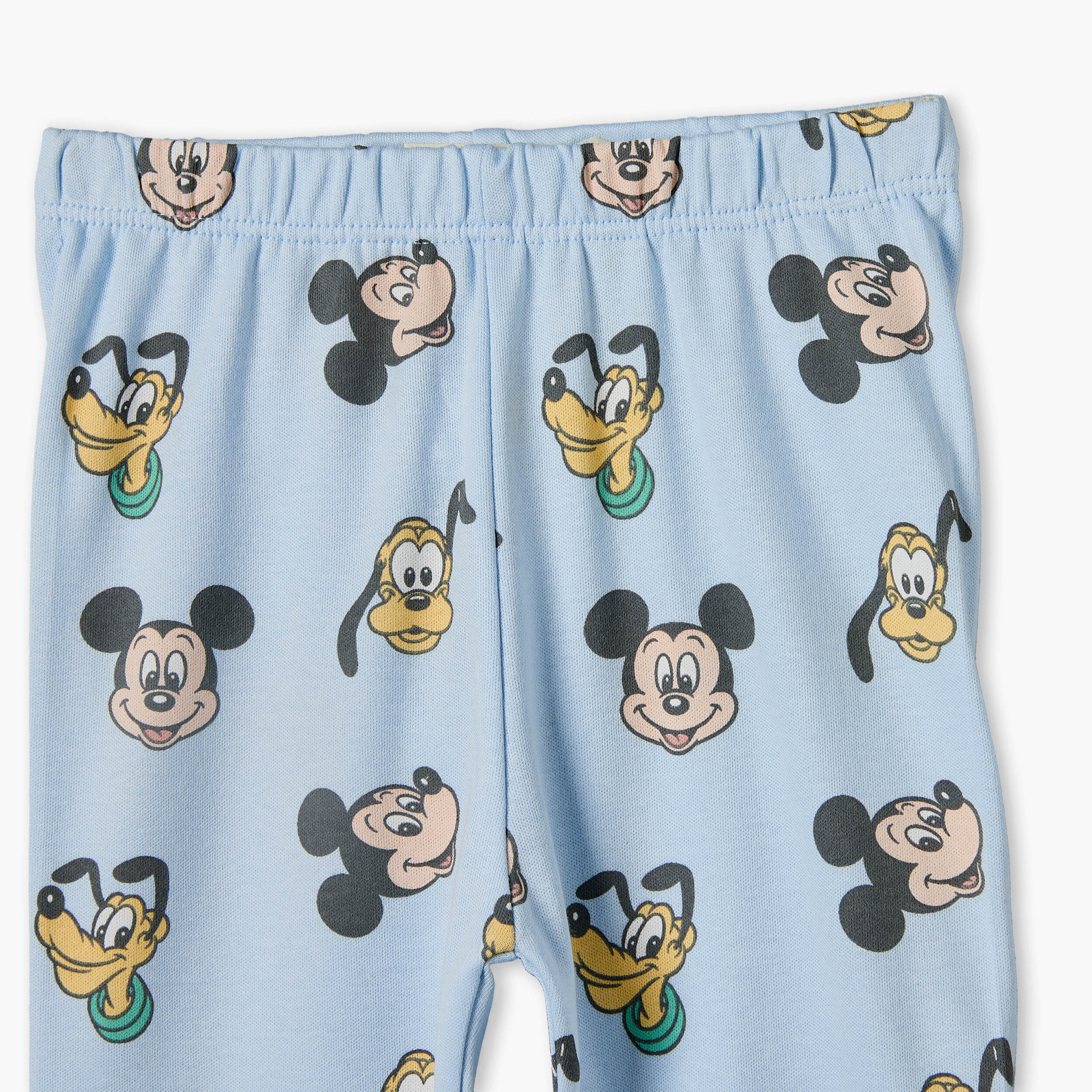 طقم بيجاما قطن بطبعات ميكي ماوس وياقة ضيقة وأكمام طويلة من ديزني-baby-boys-clothing-nightwear-pyjamasets-image-9
