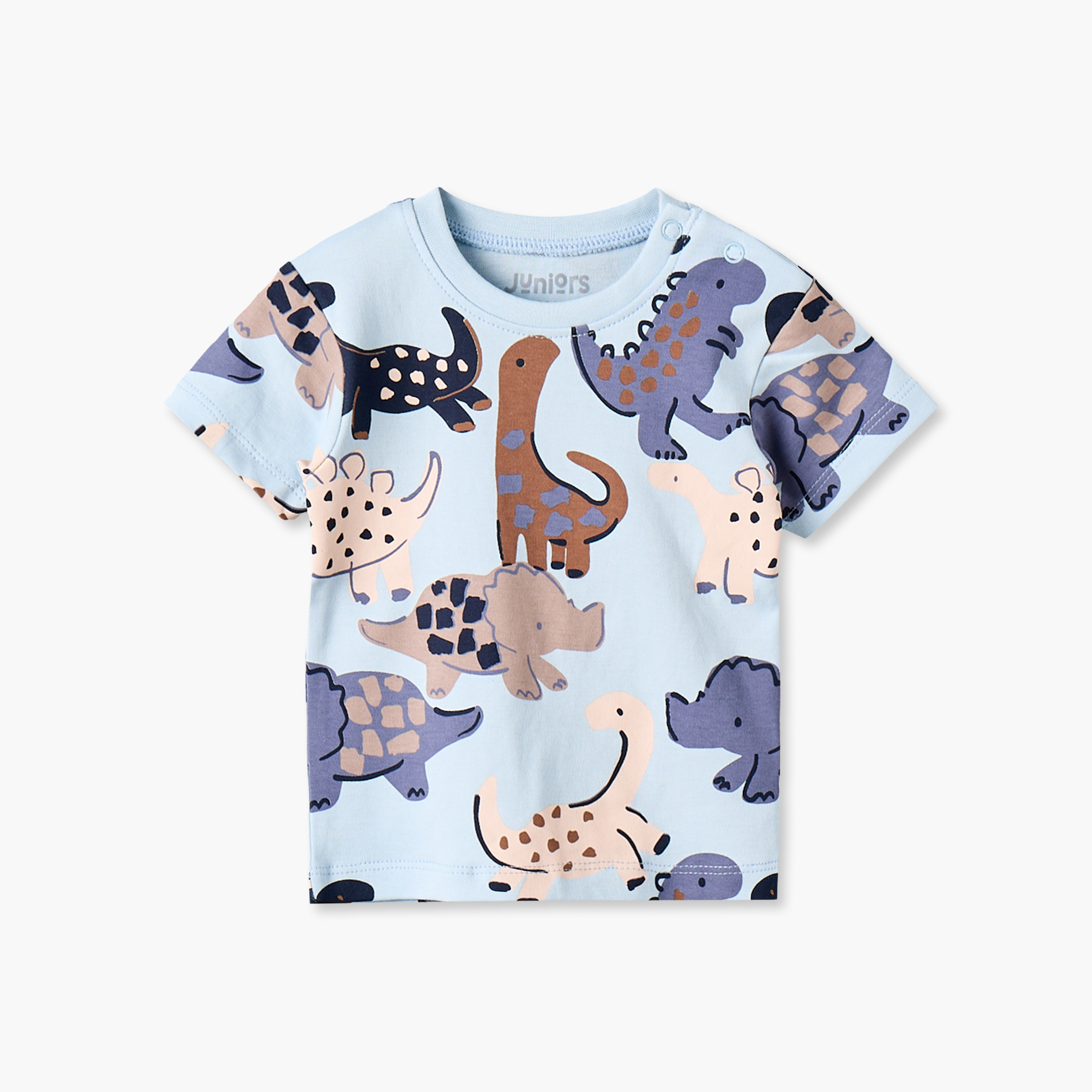 طقم شورت وتيشيرت بياقة ضيقة وأكمام قصيرة وطبعات من جونيورز - عبوة من طقمين-baby-boys-clothing-setsandcoords-image-7