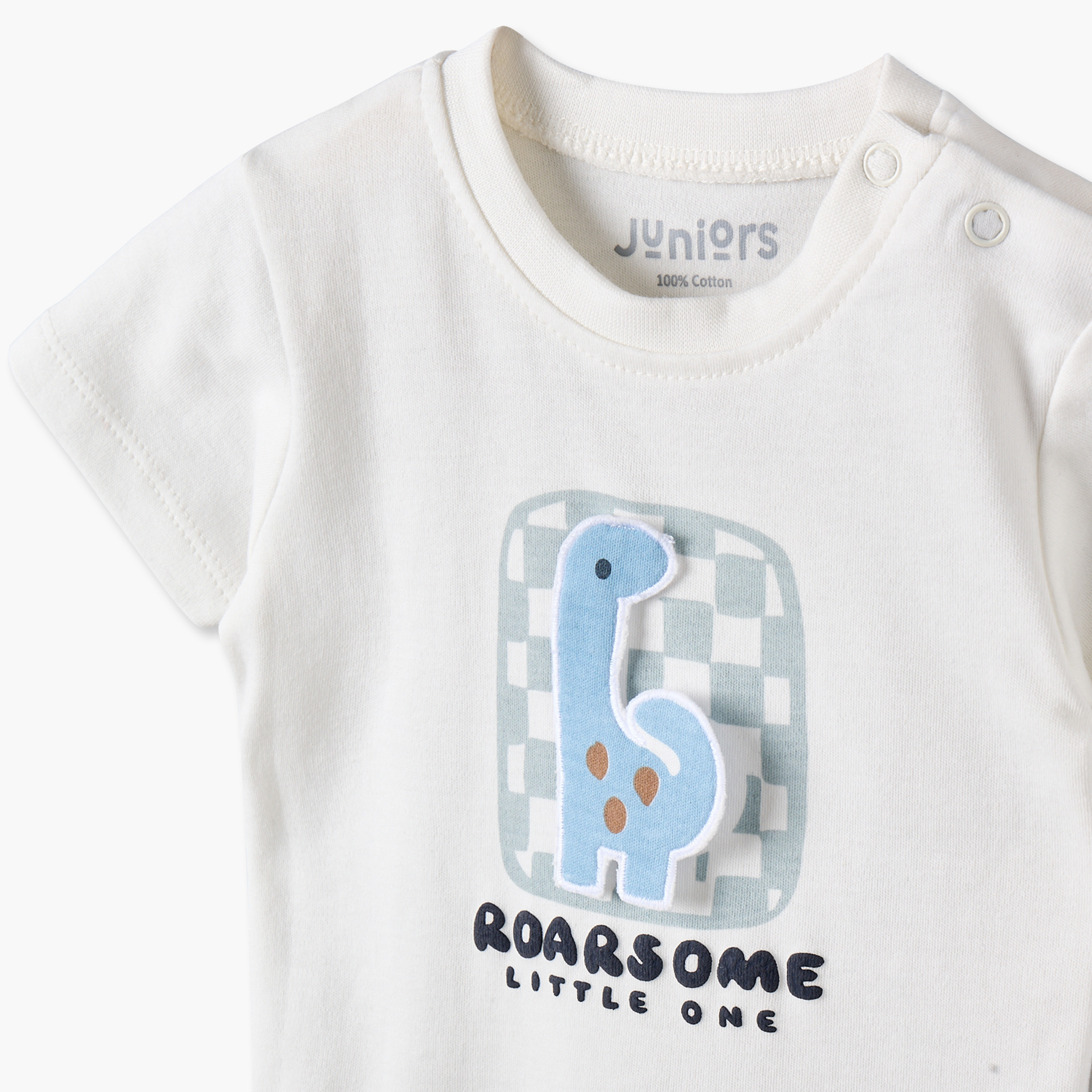 طقم شورت وتيشيرت بياقة ضيقة وأكمام قصيرة وطبعات من جونيورز - عبوة من طقمين-baby-boys-clothing-setsandcoords-image-9