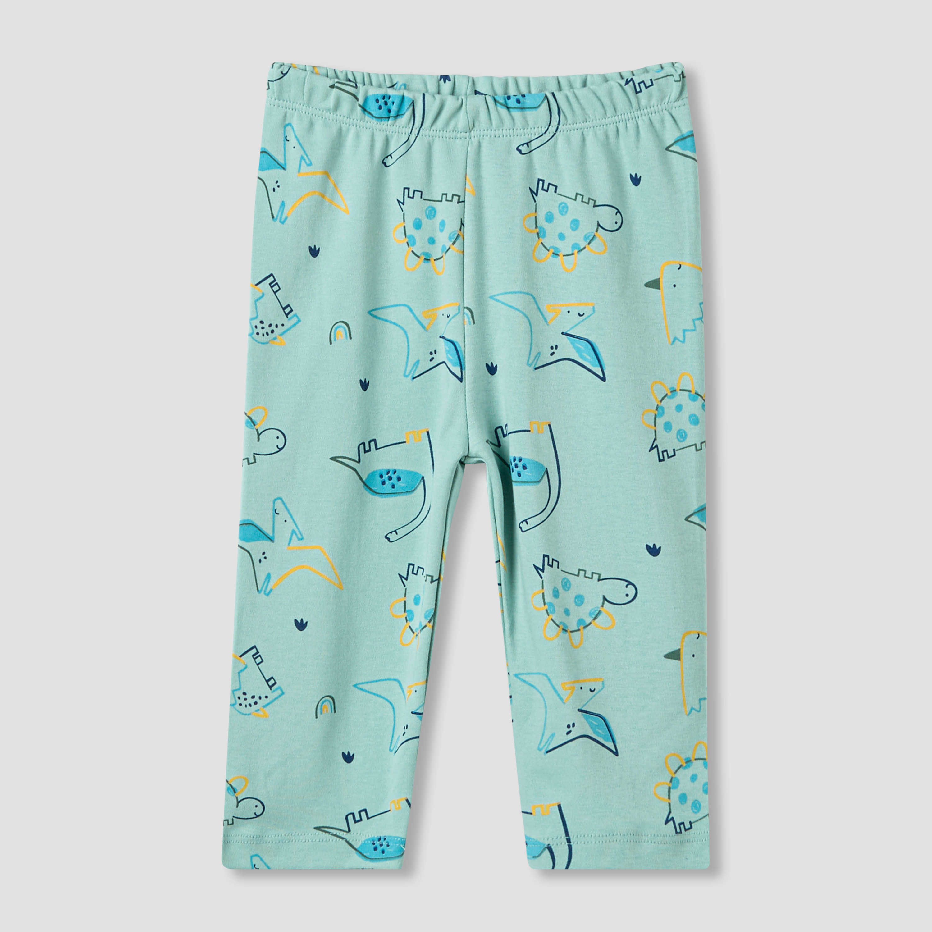 Juniors Dinosaur Print T-shirt and Pyjama Set-baby-boys-clothing-nightwear-pyjamasets-image-3