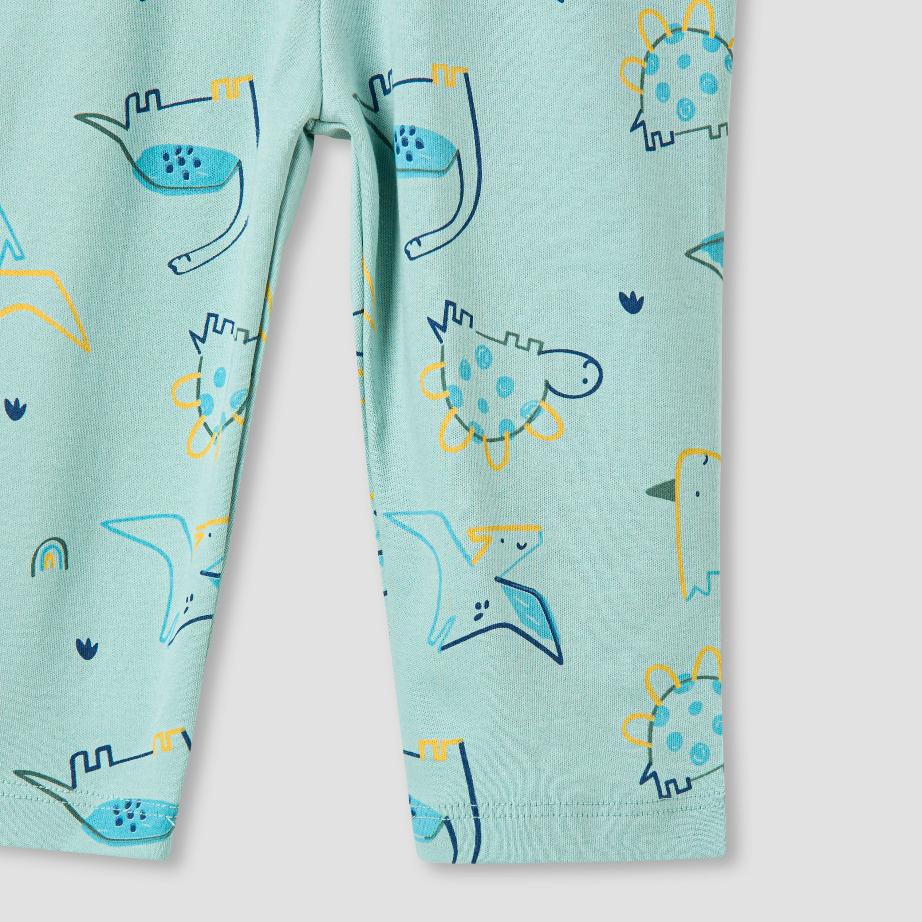 Juniors Dinosaur Print T-shirt and Pyjama Set-baby-boys-clothing-nightwear-pyjamasets-image-5
