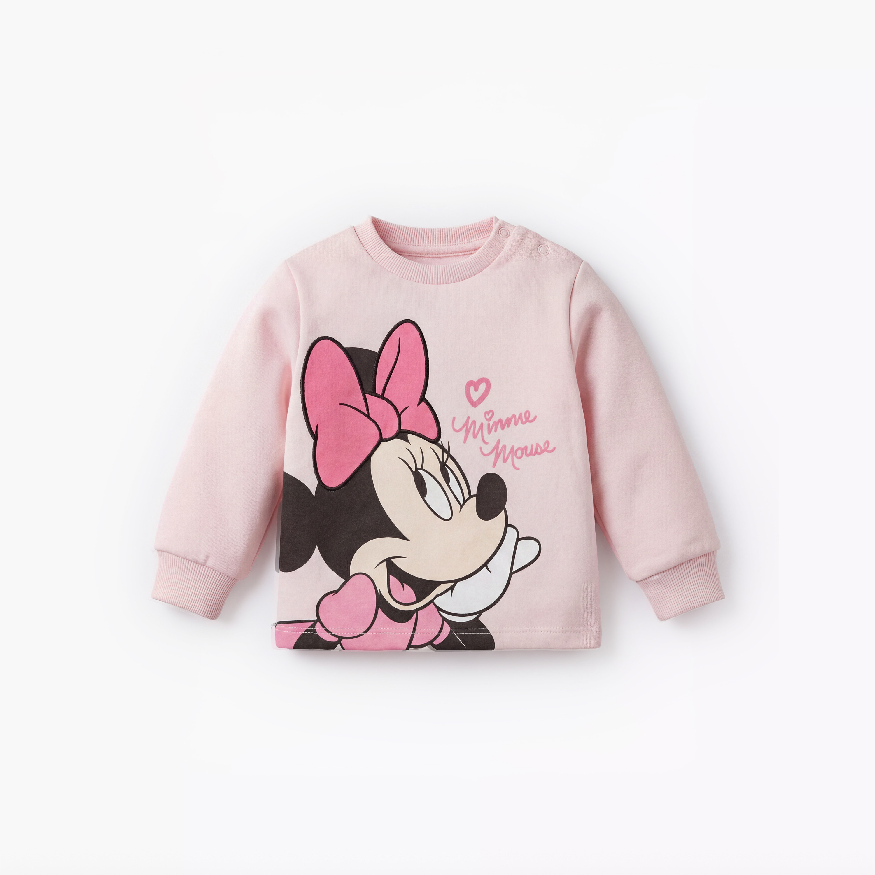 Disney Minnie Mouse Print T-shirt and Pyjama Set-baby-girls-clothing-nightwear-pyjamasets-image-2