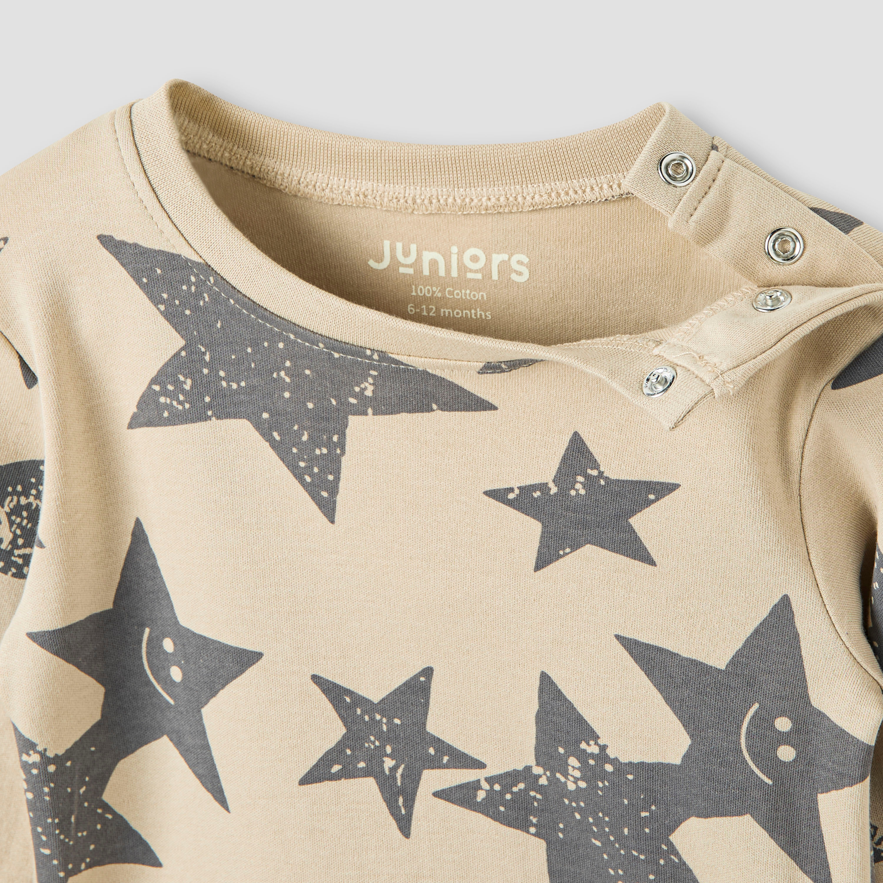 Juniors Star Print T-shirt and Pyjama Set-baby-boys-clothing-nightwear-pyjamasets-image-4