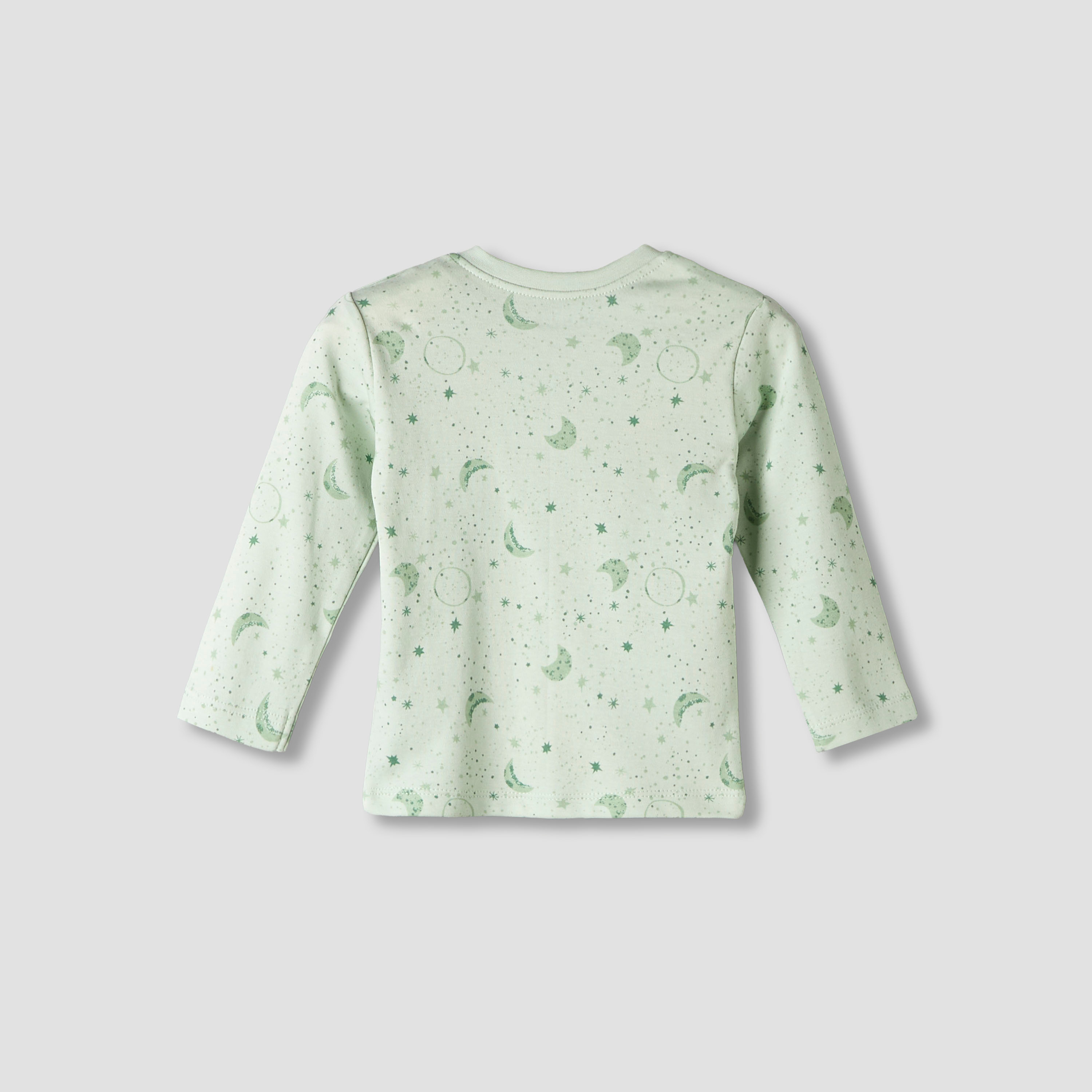 Juniors Cotton Round Neck Long Sleeves Pyjama Set with Star and Moon Print-baby-boys-clothing-nightwear-pyjamasets-image-5