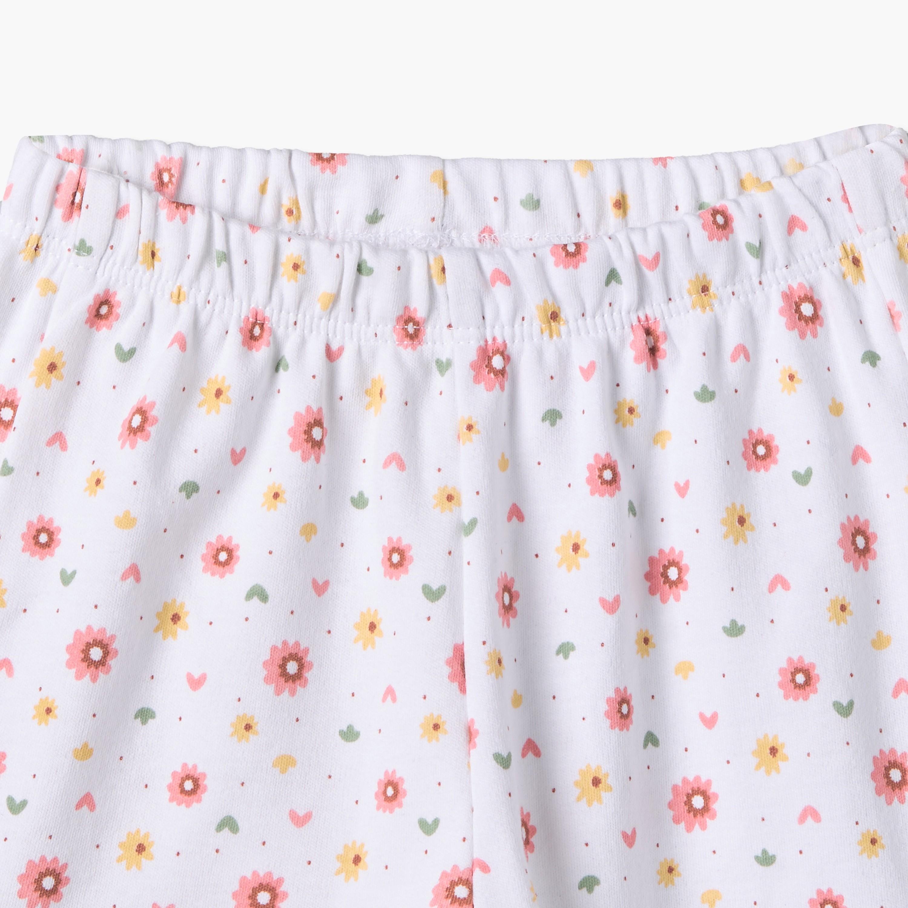 Pack of 2 Juniors Crew Neck Short Sleeves T-shirt with Shorts Set with Swan Print-baby-girls-clothing-setsandcoords-image-9