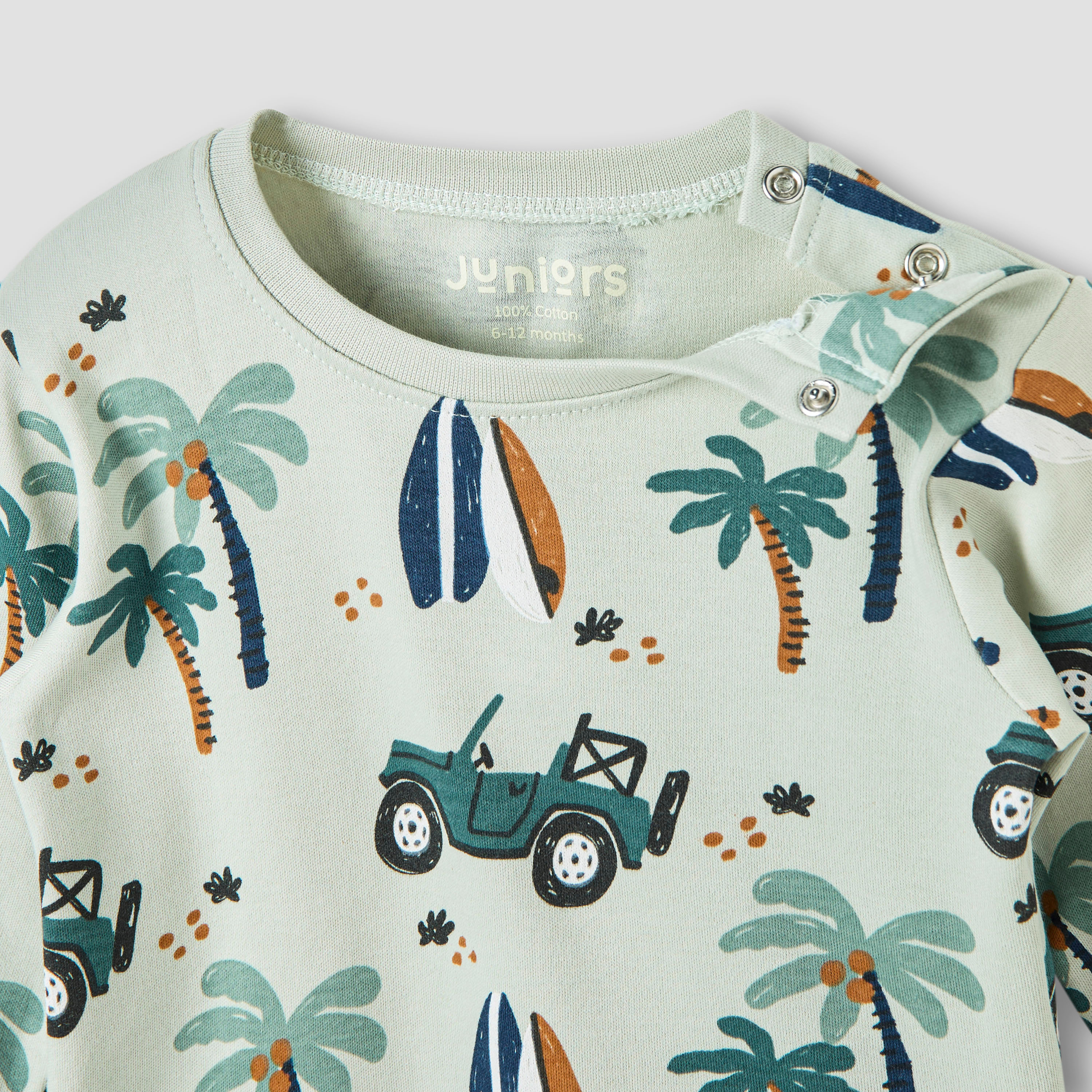 Juniors Printed T-shirt and Pyjama Set-baby-boys-clothing-nightwear-pyjamasets-image-4