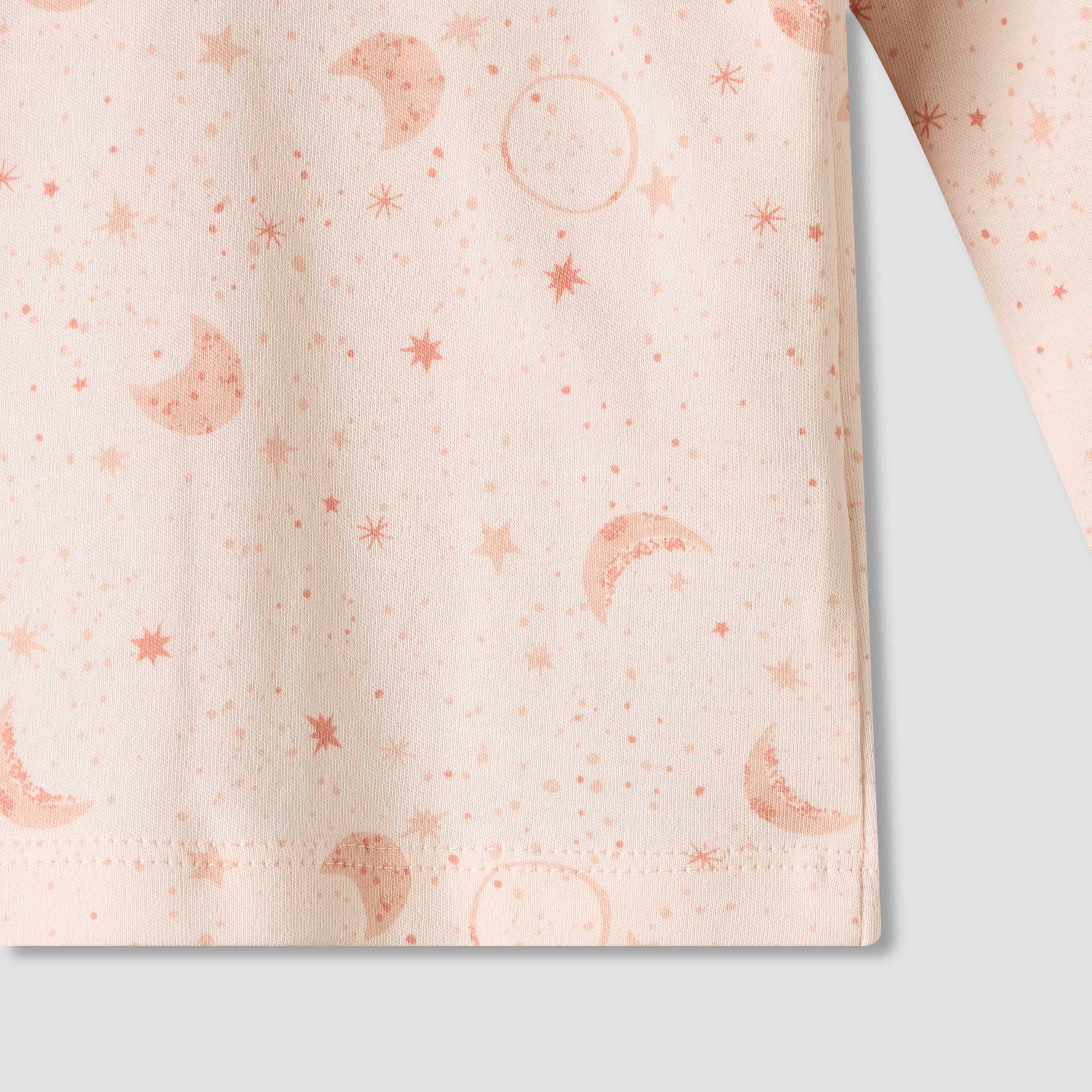 Juniors Cotton Round Neck Long Sleeves Pyjama Set with Star and Moon Print-baby-boys-clothing-nightwear-pyjamasets-image-8