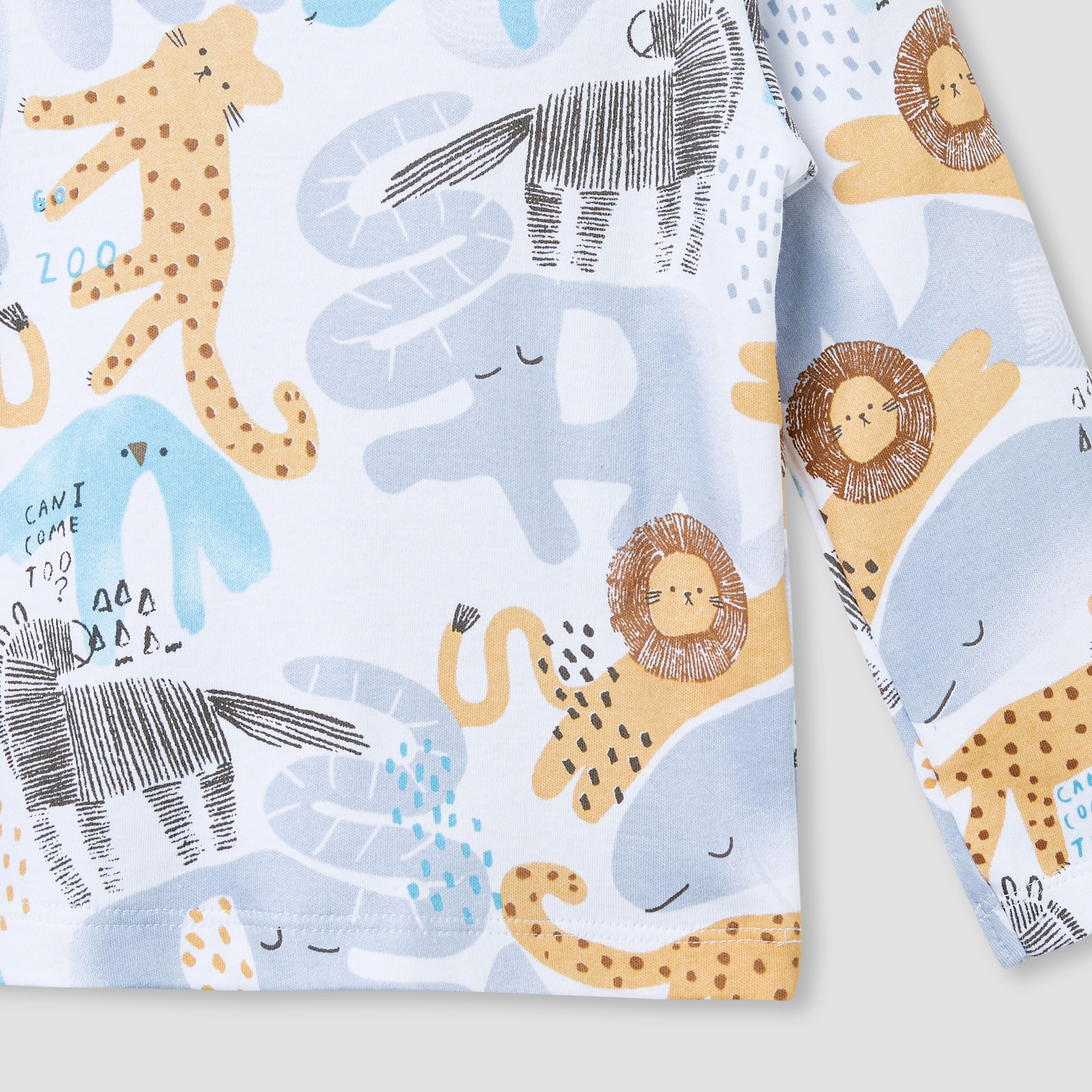 Juniors Pyjama Set with Bear Print - Cotton - Long Sleeves - Round Neck-baby-boys-clothing-nightwear-pyjamasets-image-5