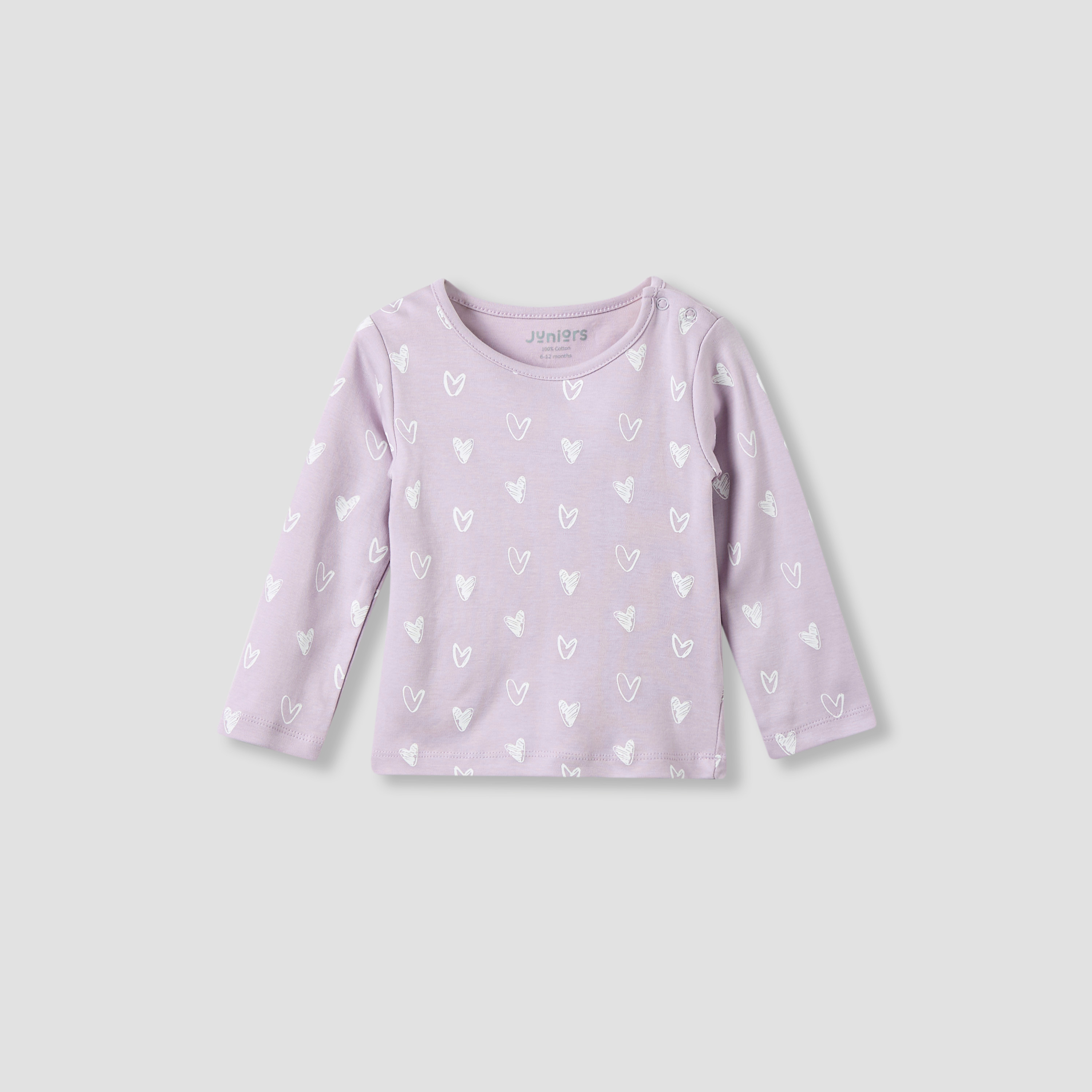 Juniors Pyjama Set with Heart Print - Cotton - Long Sleeves-promo_babyshop_Buy3for79_UAE130126-image-2