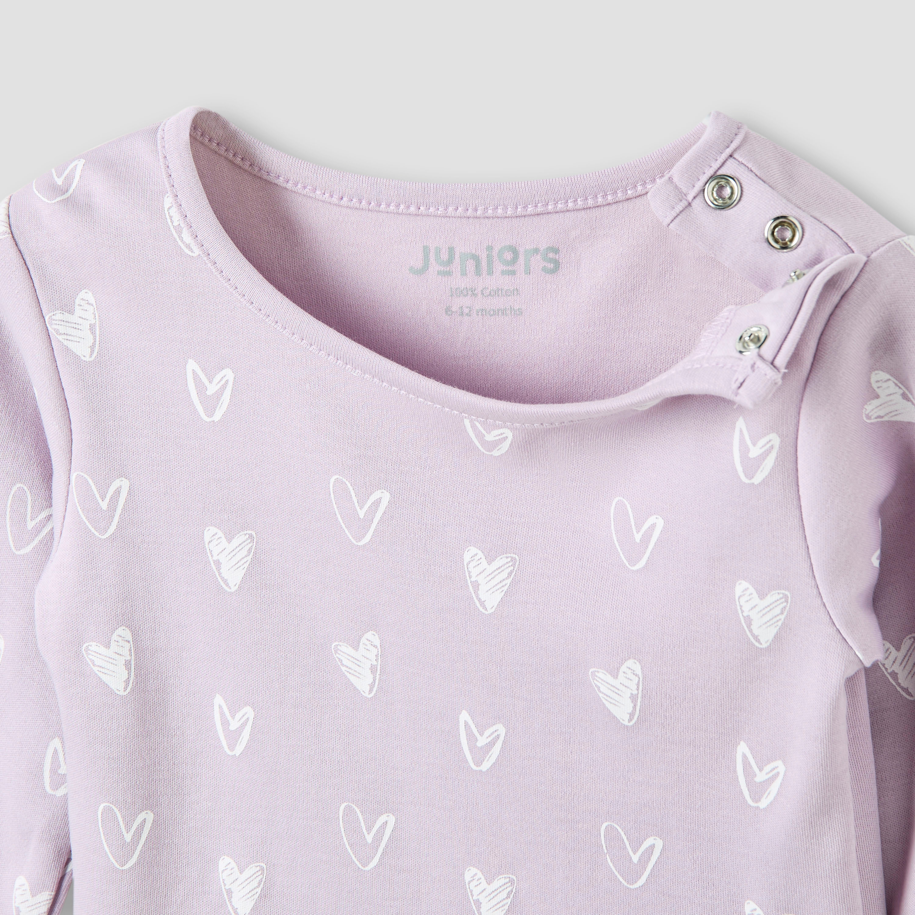 Juniors Pyjama Set with Heart Print - Cotton - Long Sleeves-promo_babyshop_Buy3for79_UAE130126-image-4