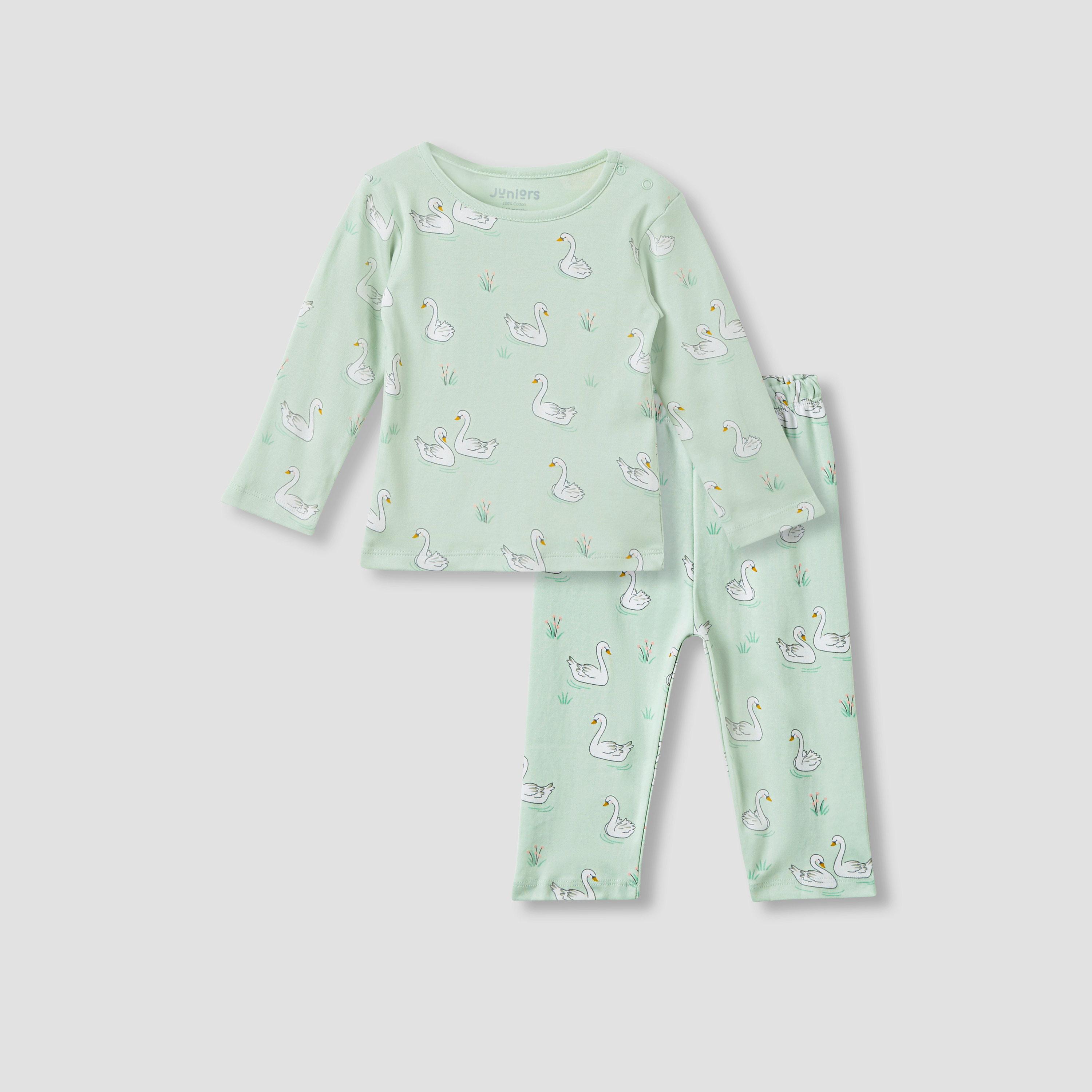 Juniors Animal Print T-shirt and Pyjama Set-baby-boys-clothing-nightwear-pyjamasets-image-1