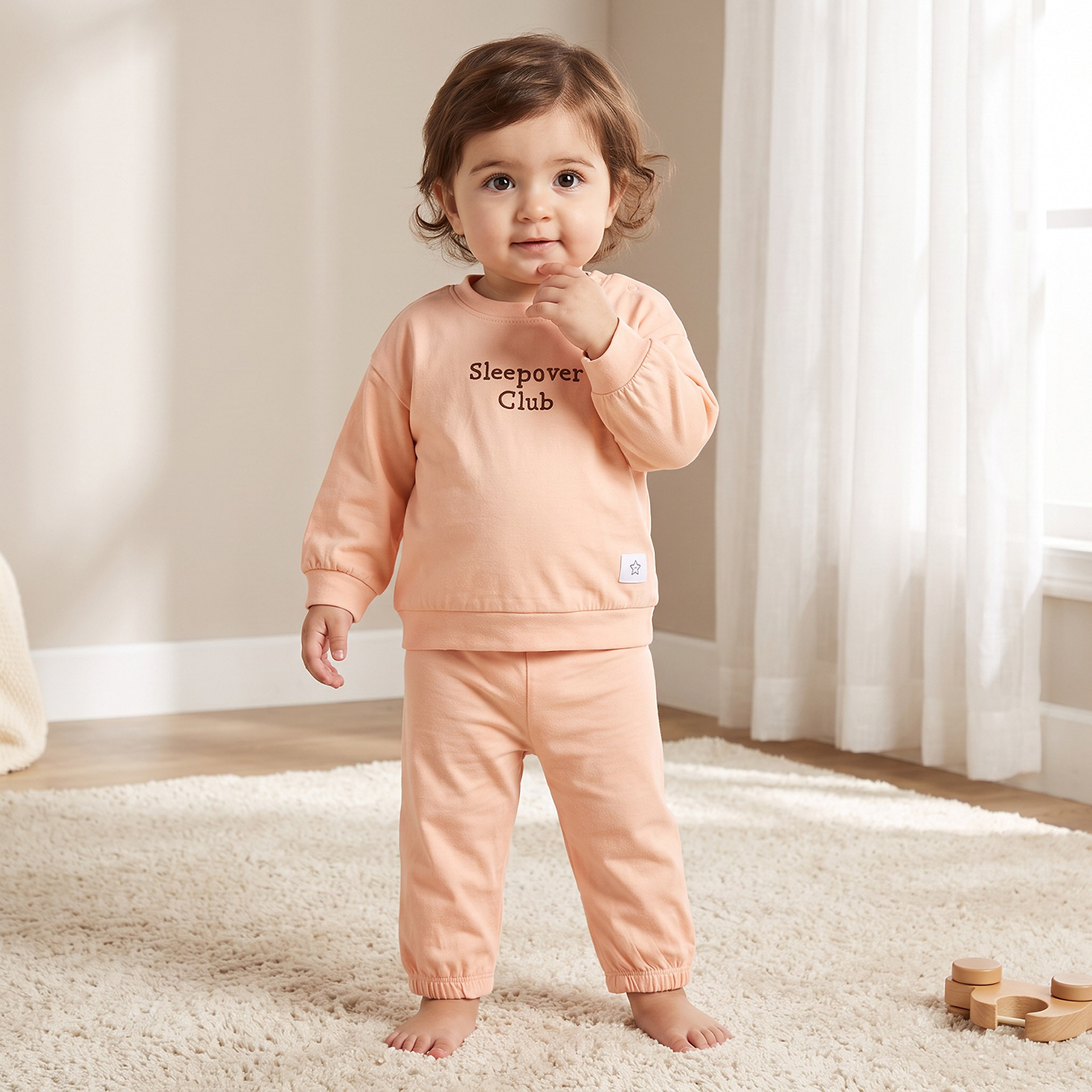 Pack of 3 Juniors Cotton Crew Neck Long Sleeves Pyjama Set with Snap Button Closure-baby-girls-clothing-nightwear-pyjamasets-image-2