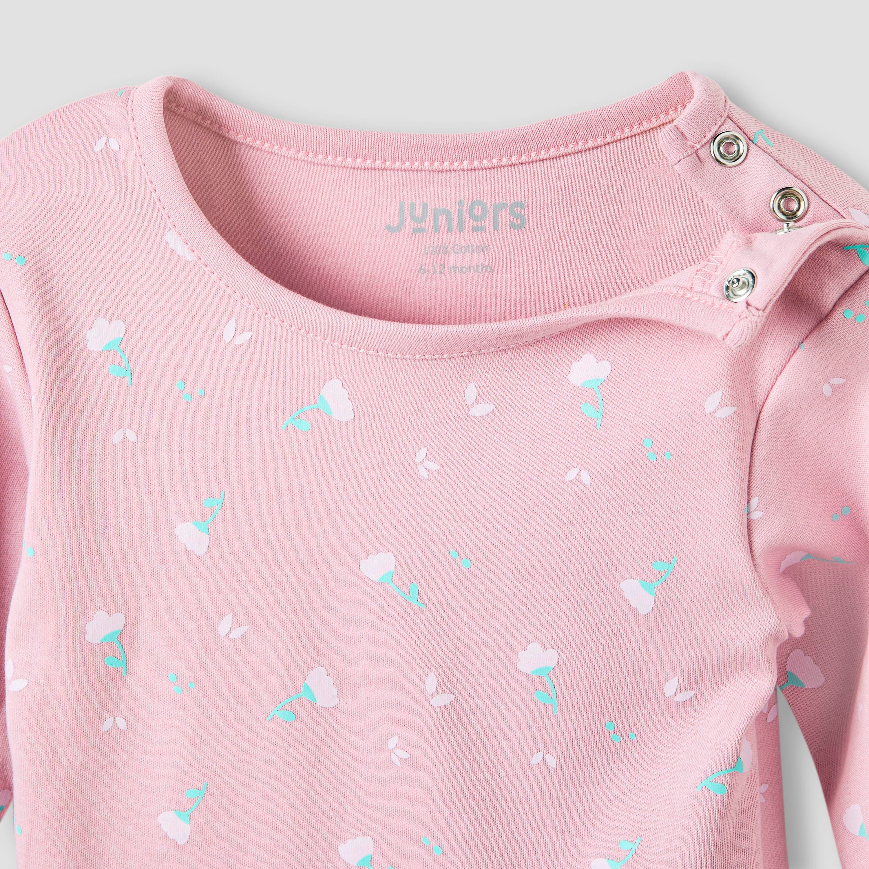 Juniors Pyjama Set with Floral Print - Cotton - Long Sleeves-baby-girls-clothing-nightwear-pyjamasets-image-4