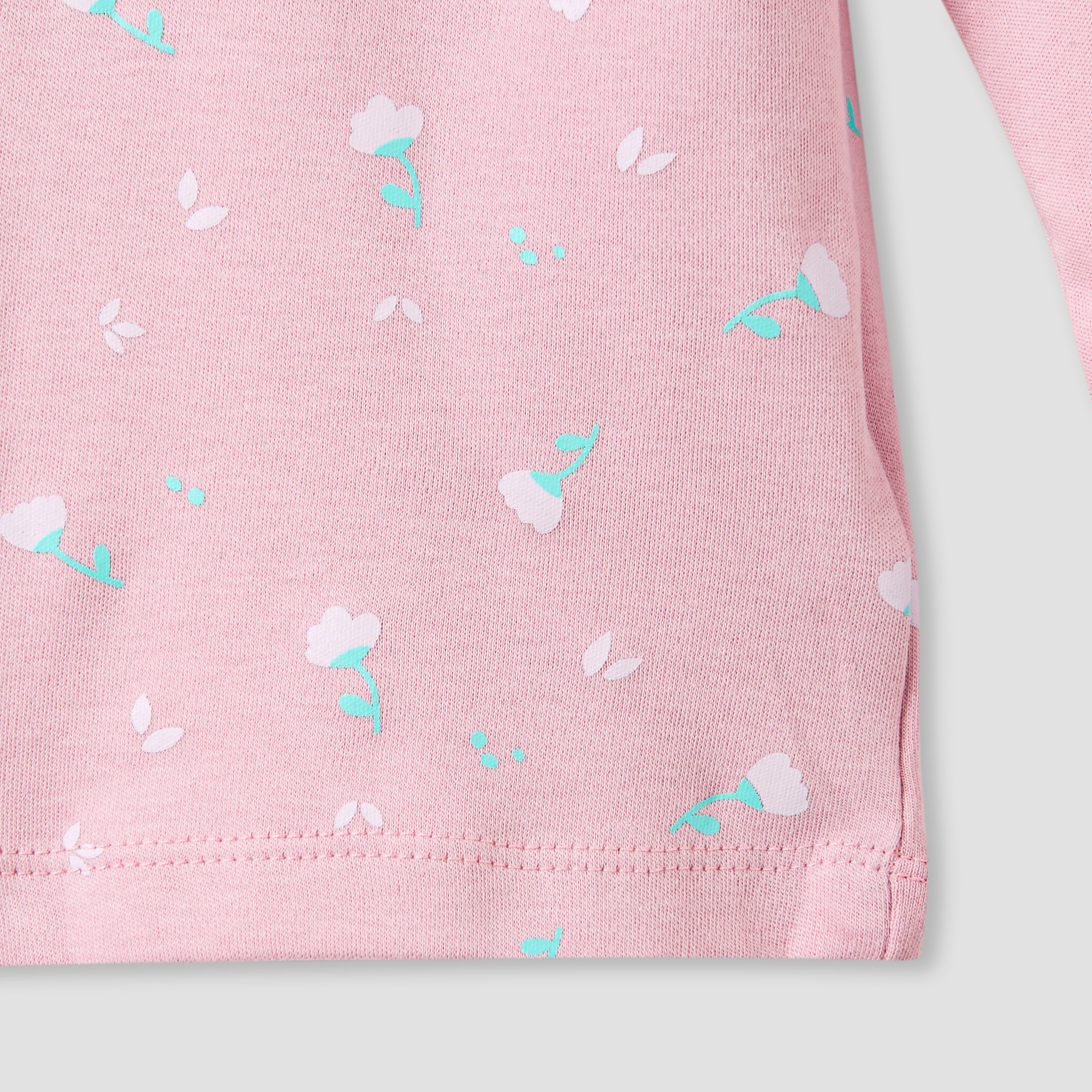 Juniors Pyjama Set with Floral Print - Cotton - Long Sleeves-baby-girls-clothing-nightwear-pyjamasets-image-5