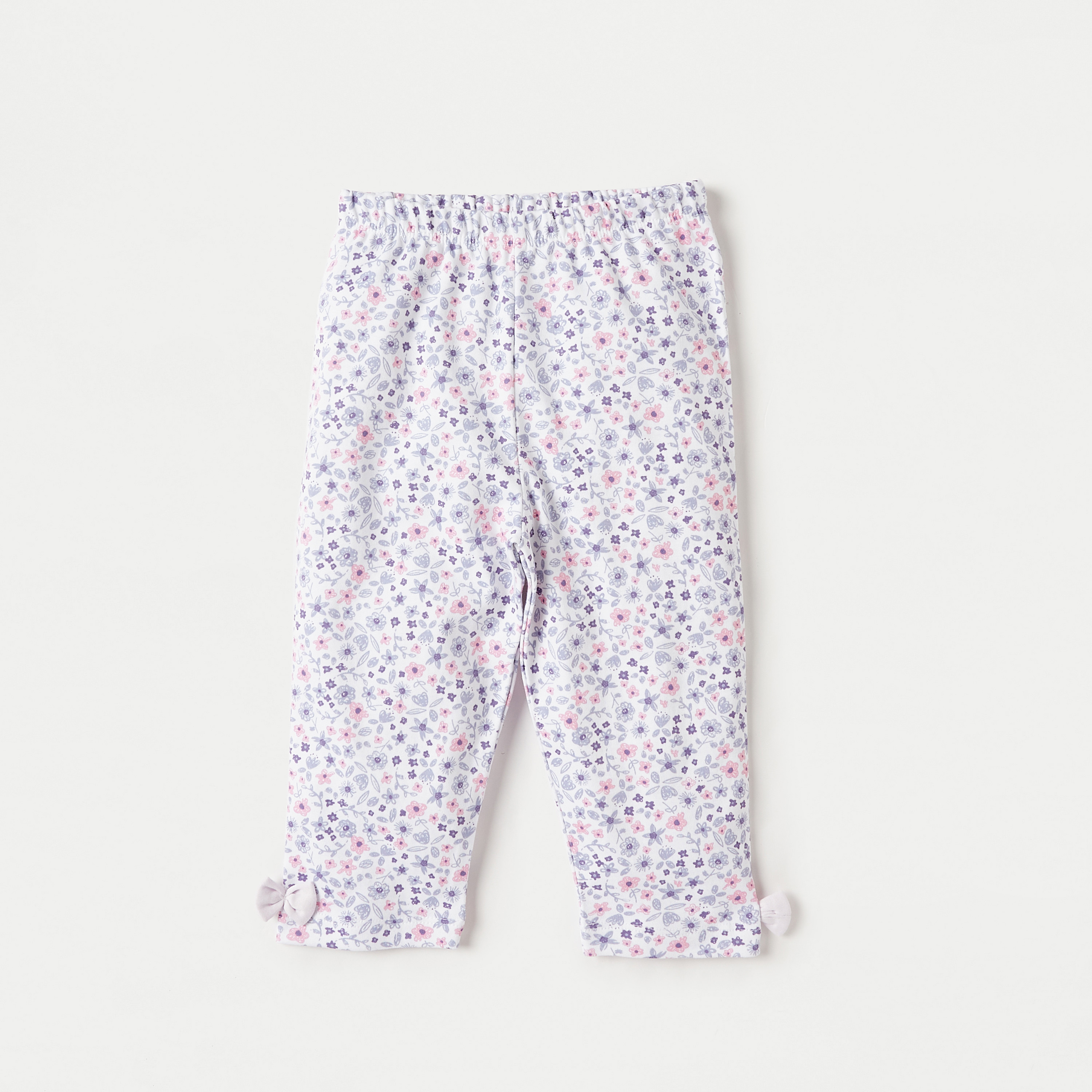 Juniors Printed Applique Detail Long Sleeves T-shirt and Elasticated Pyjama Set-baby-girls-clothing-nightwear-pyjamasets-image-3