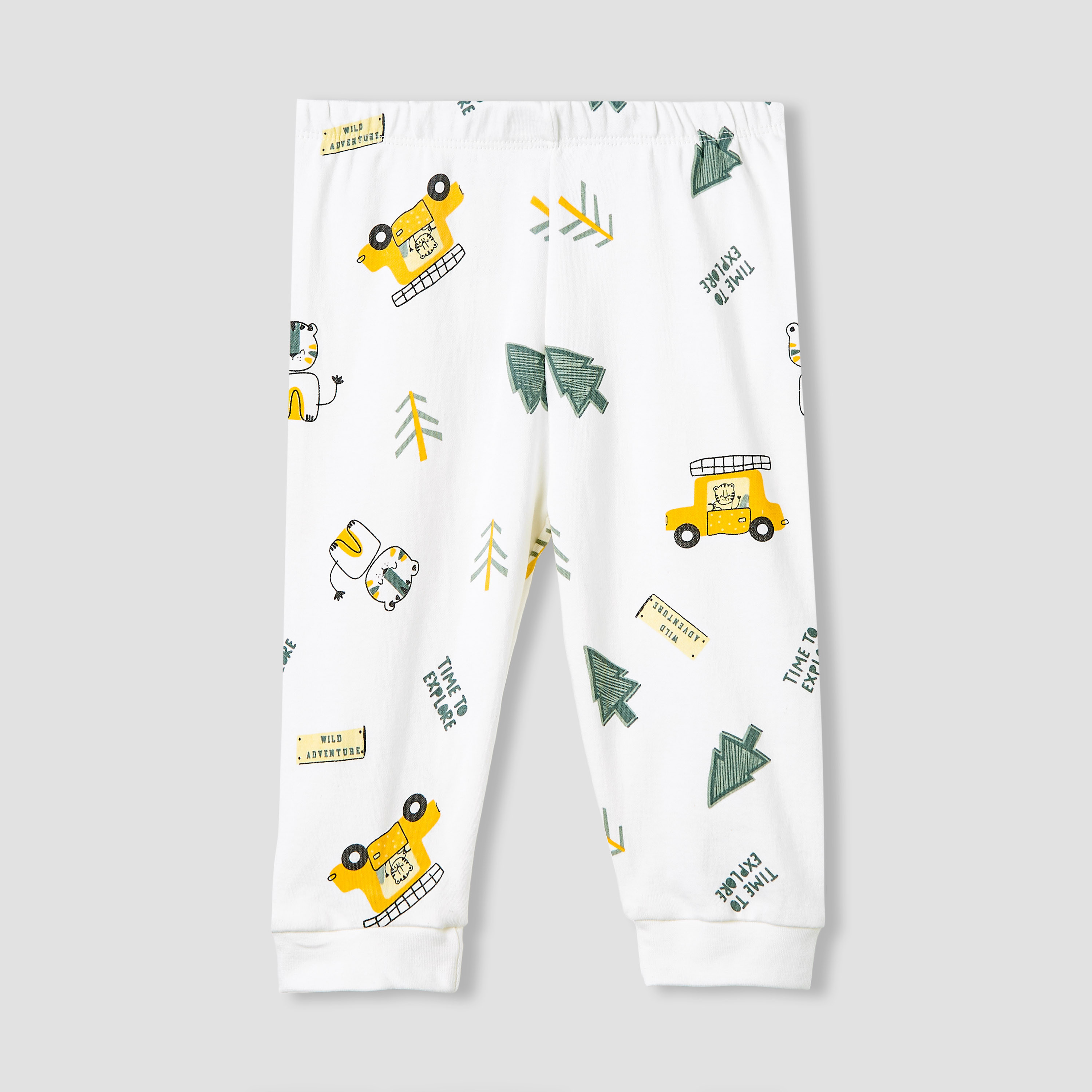 Juniors Pyjama Set with Print - Cotton - Long Sleeves - Round Neck-baby-boys-clothing-nightwear-pyjamasets-image-3