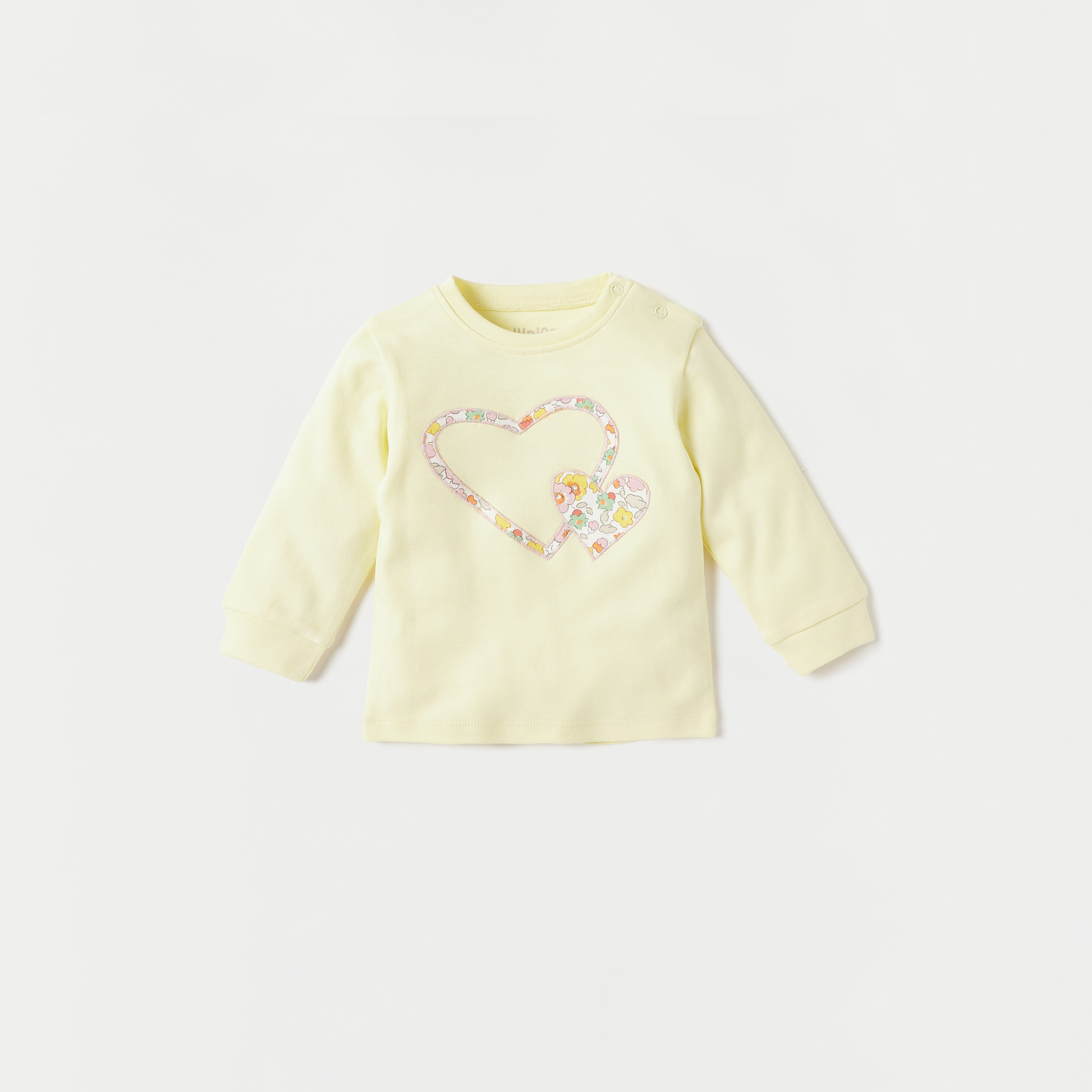 Juniors Floral Print Long Sleeves T-shirt and Elasticated Pyjama Set-baby-girls-clothing-nightwear-pyjamasets-image-2